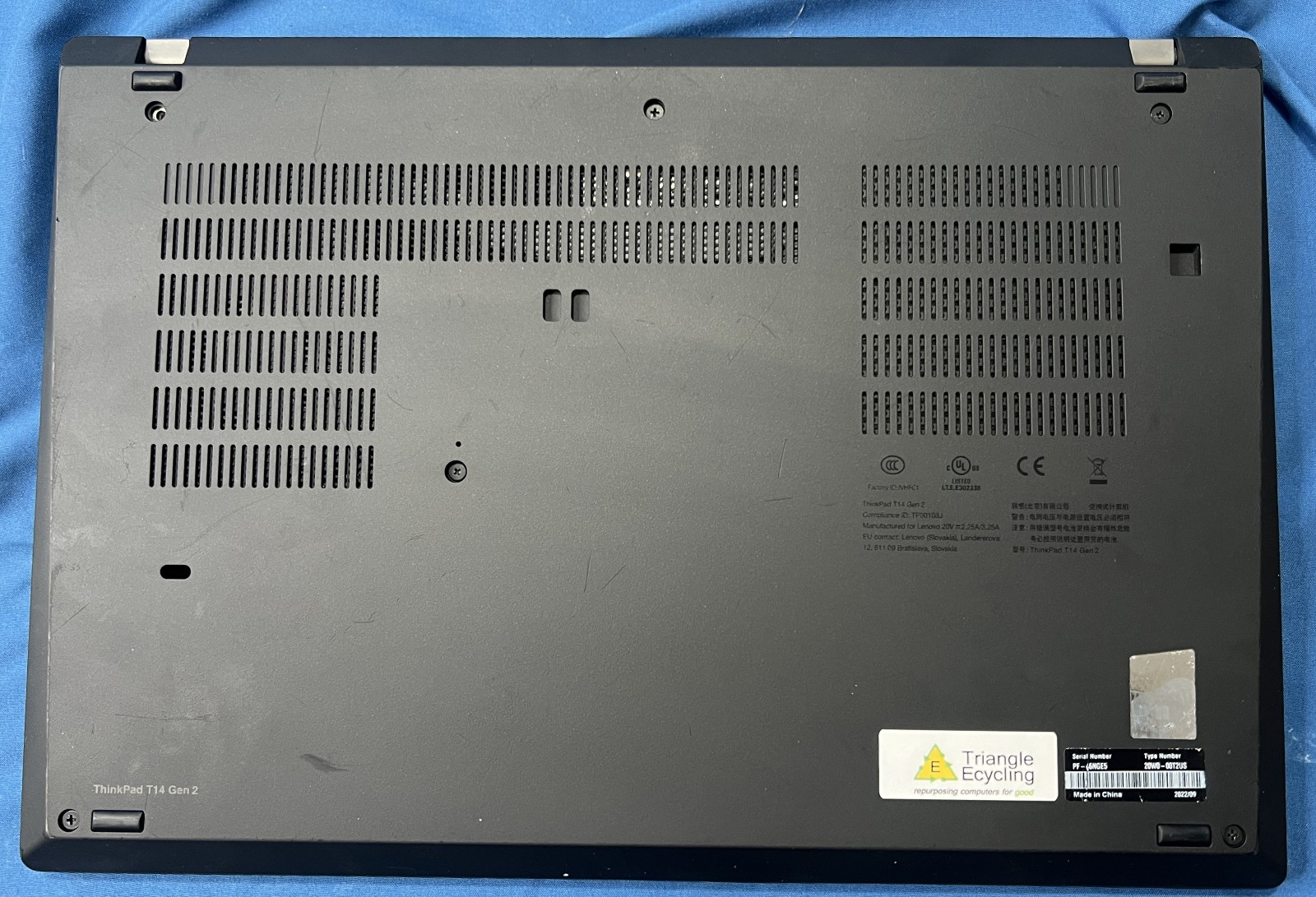 Lenovo ThinkPad T14 Gen 2 Laptop – i5-1135G7, 16GB RAM, 256GB NVMe – Win11