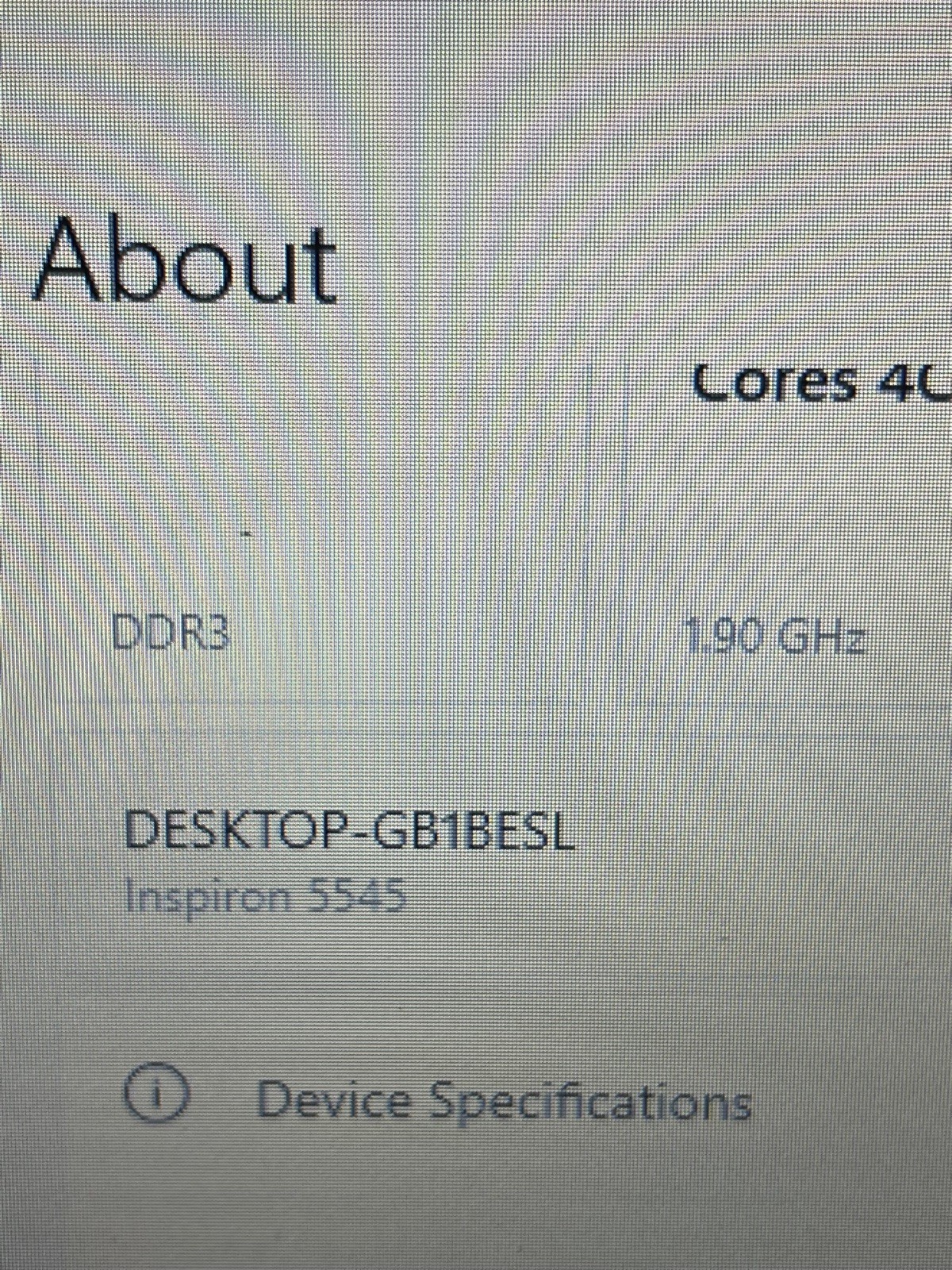 Dell Inspiron 5545 – 15″ 1366×768 – A10-7300 – 8GB – 500gig storage please read
