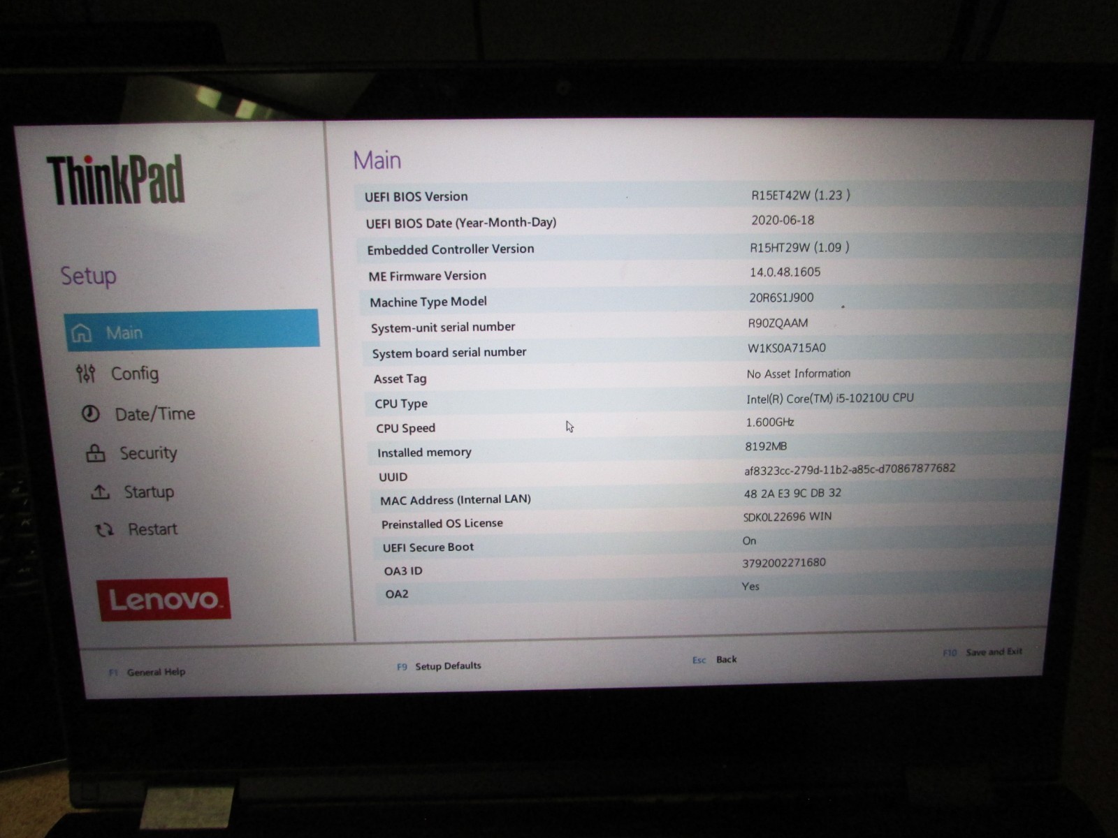 Lenovo ThinkPad L13 Yoga Gen 3 i5-10210U 8GB RAM NO SSD/OS #2 READ DISC.