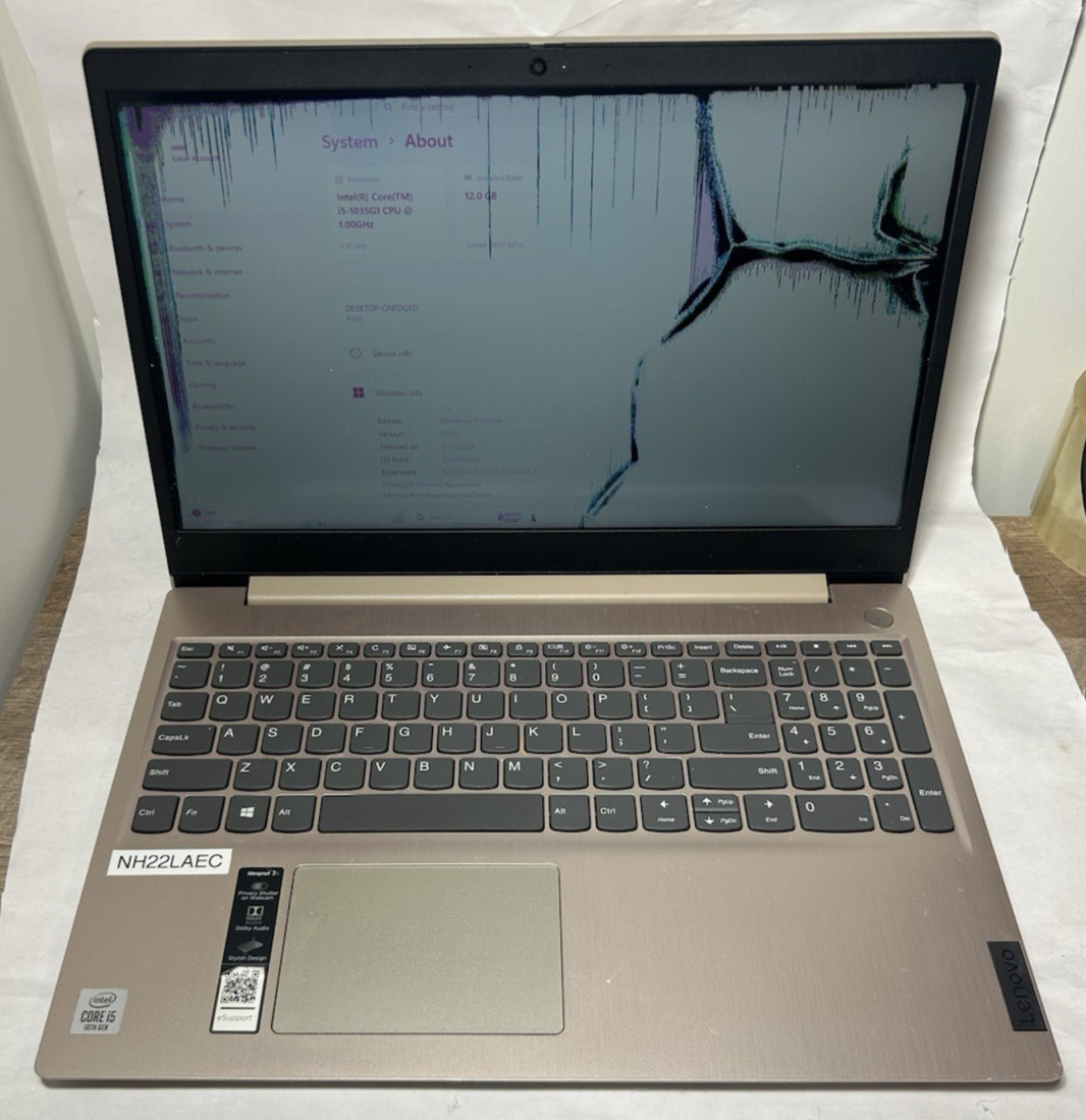 Lenovo IdeaPad 3 15IIL05 Core i5-1035G1 – 4GB RAM – NO SSD