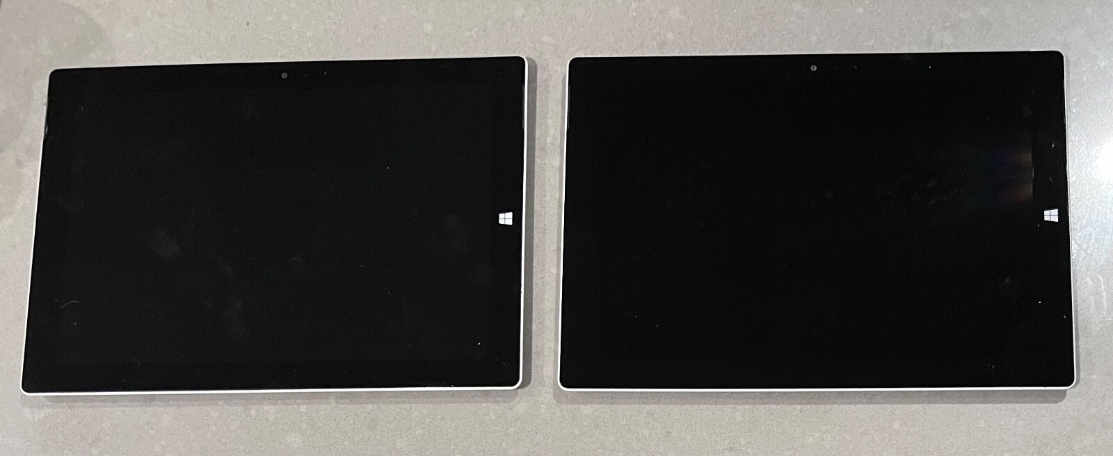 Lot of 2 As-is Microsoft Surface 3 1645 12″ Tablet Atom x7 Z8700 4GB 64GB – A2