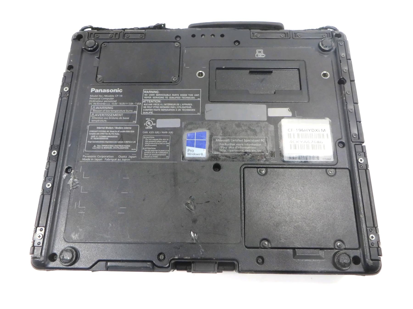 MK7 Panasonic CF-19 Core i5-3340M 2.7GHz 4GB DDR3 500GB HD – No Windows