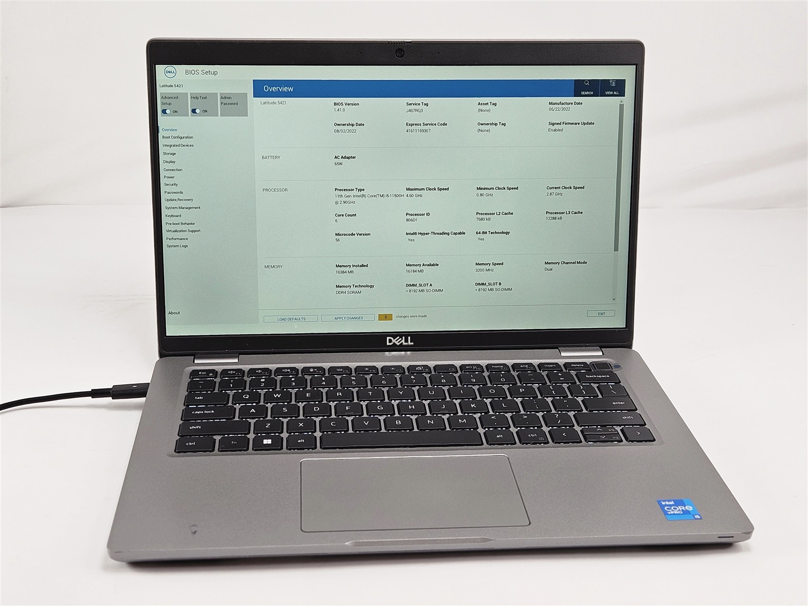 Dell Latitude 5421 Intel Core i5-11500H 16GB 256GB SSD 14″ FHD Laptop