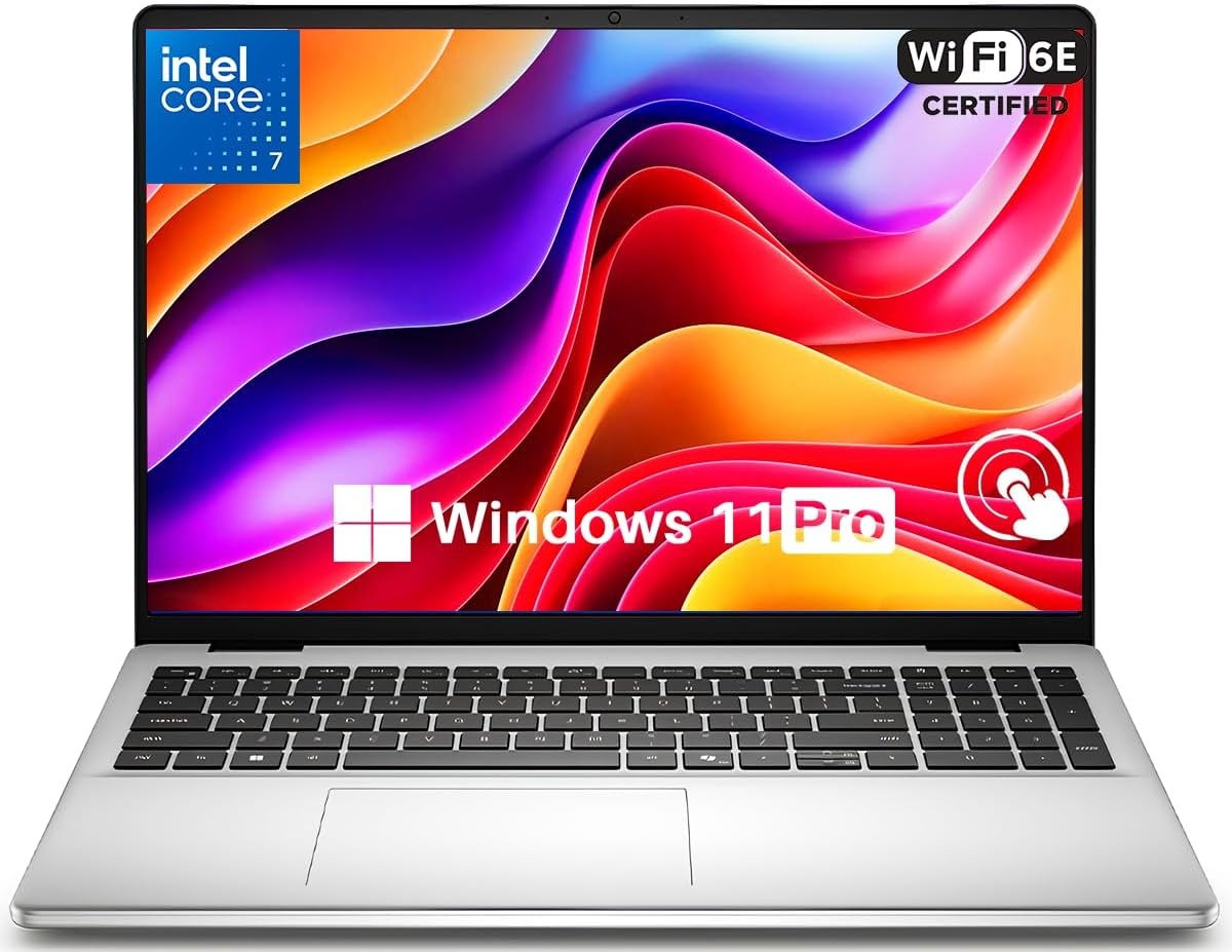 Dell 16″ Laptop Intel 10 Core 7 FHD 2K Touchscreen 32GB RAM 1TB Windows 11 Home