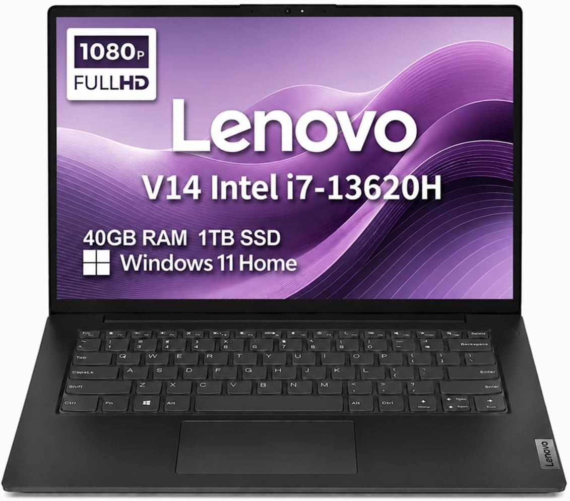 Lenovo Laptop Computer for Business & Student, 14″ FHD, Intel 10-Core I7-13620H,
