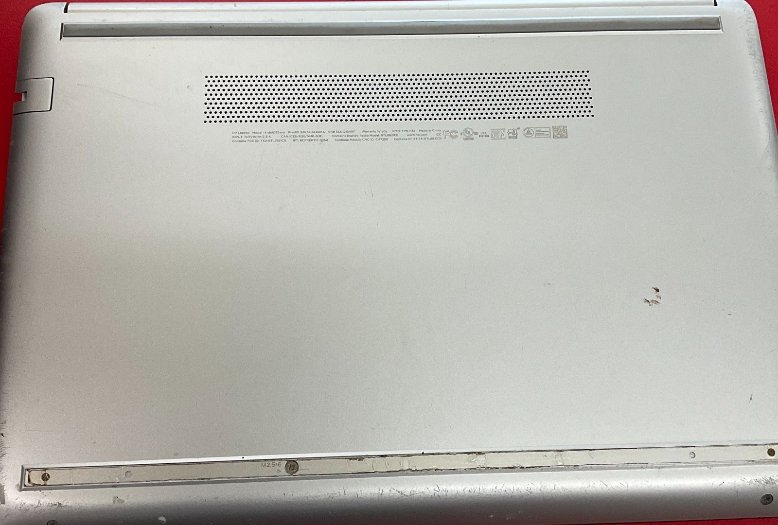 Hewlett Packard Laptop Model 14-DK-1032