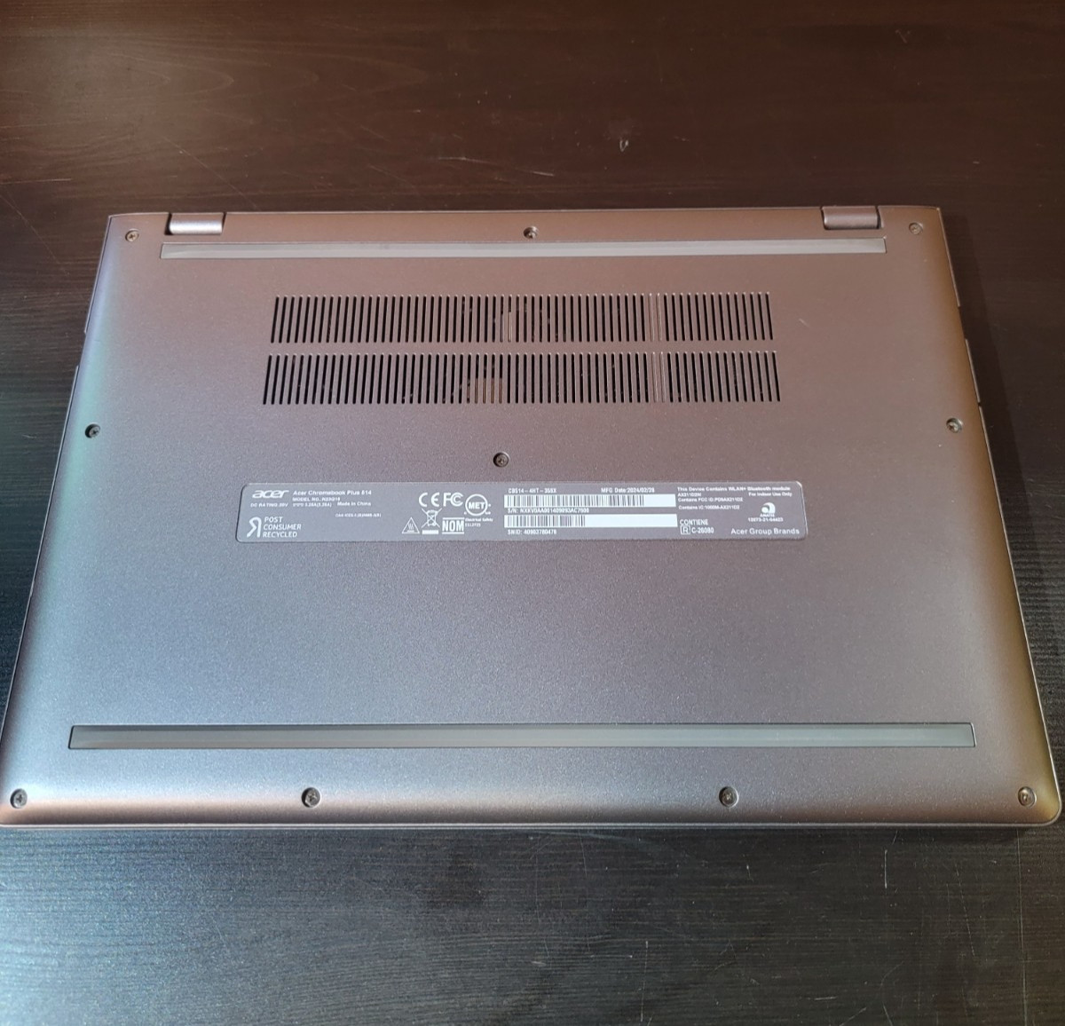 Acer Chromebook Plus 514 14″ 8GB 128GB Intel i3-N305 With Original Power Supply