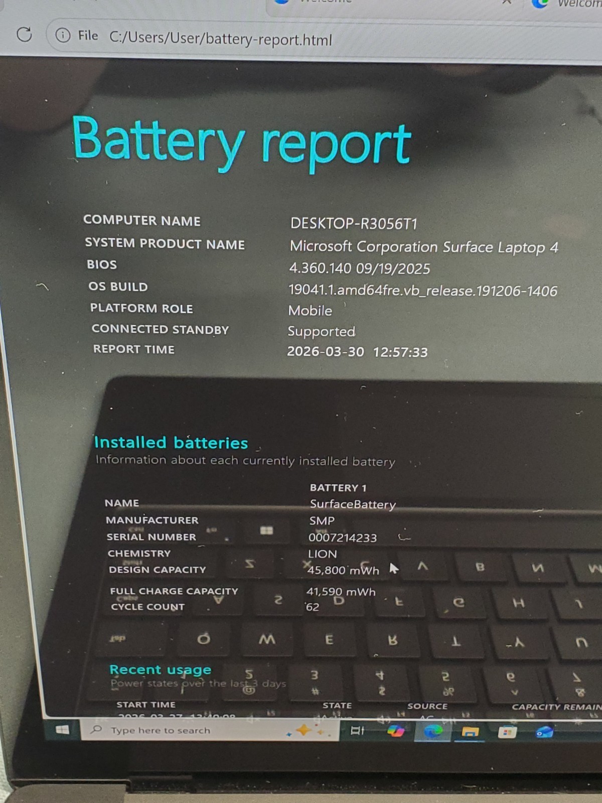 Surface Laptop 4 13.5″ Ryzen 7 4980U 2.00GHz/ 16GB / 512GB SSD #2590