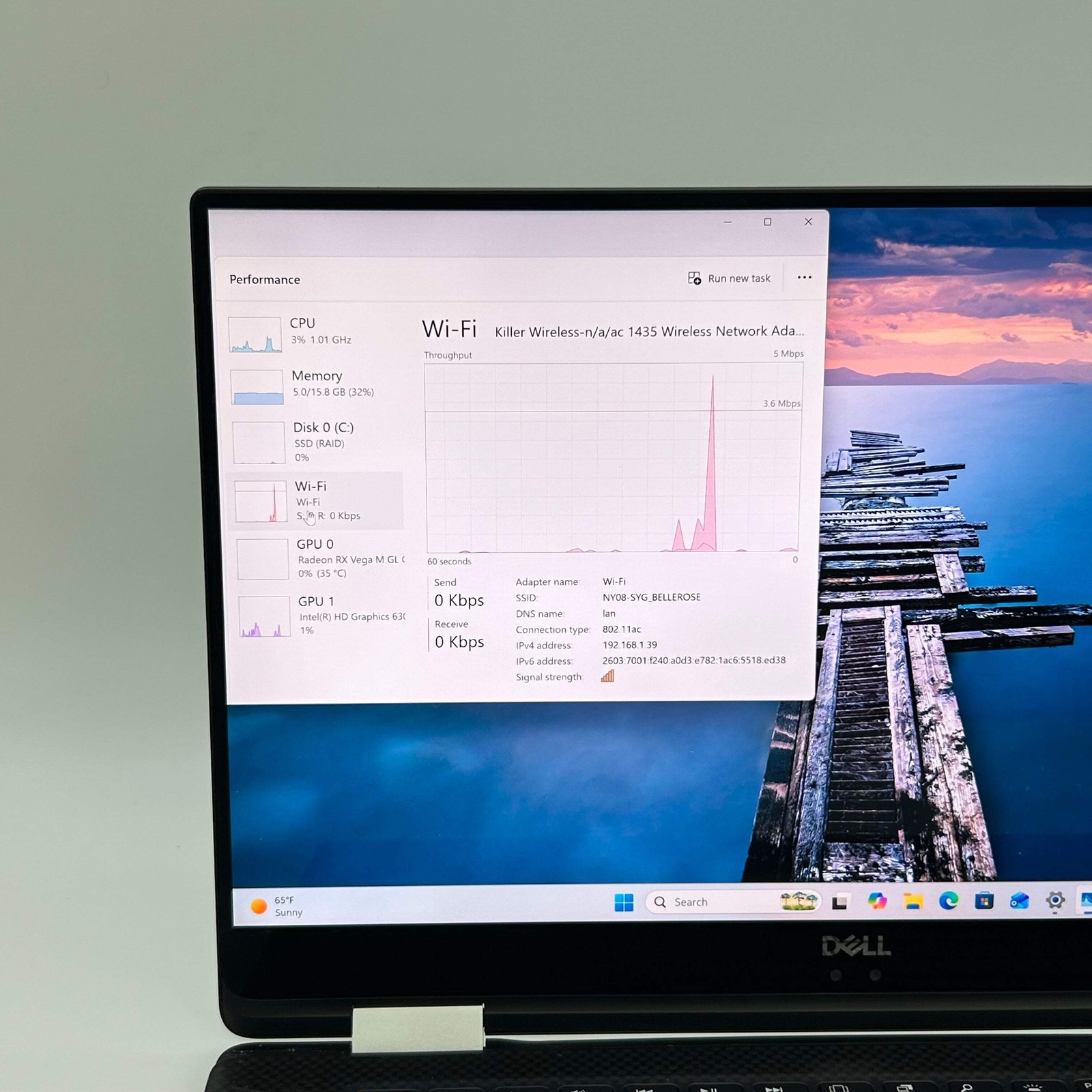 Dell XPS 15 9575 15.6″ Touch 2-in-1 Laptop – i7-8705G 3.10GHz 16GB RAM 256GB SSD