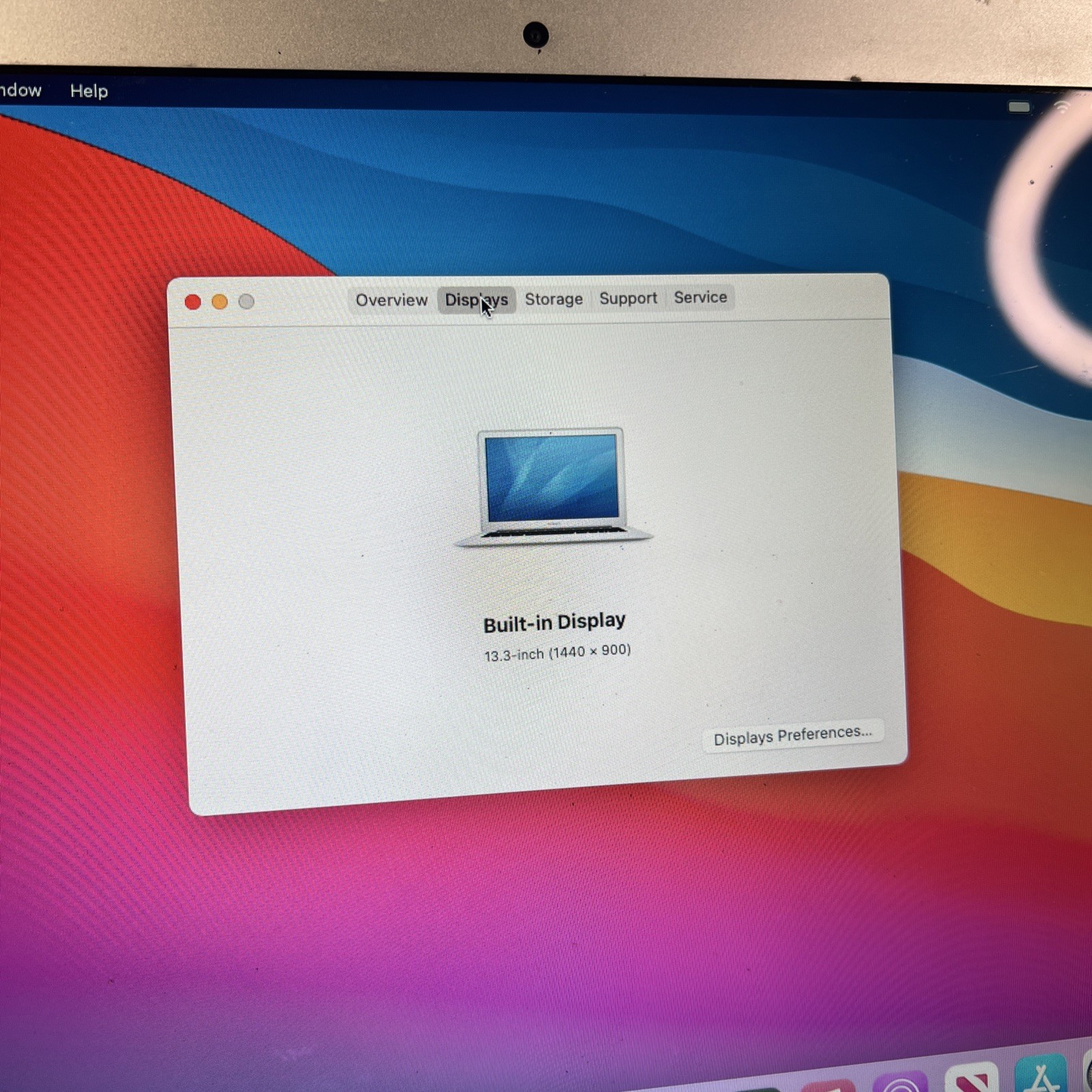 APPLE MACBOOK AIR A1466 128GB 8GB i5 1.3 GHz HD GRAPHICS 5000 ⚠️ READ