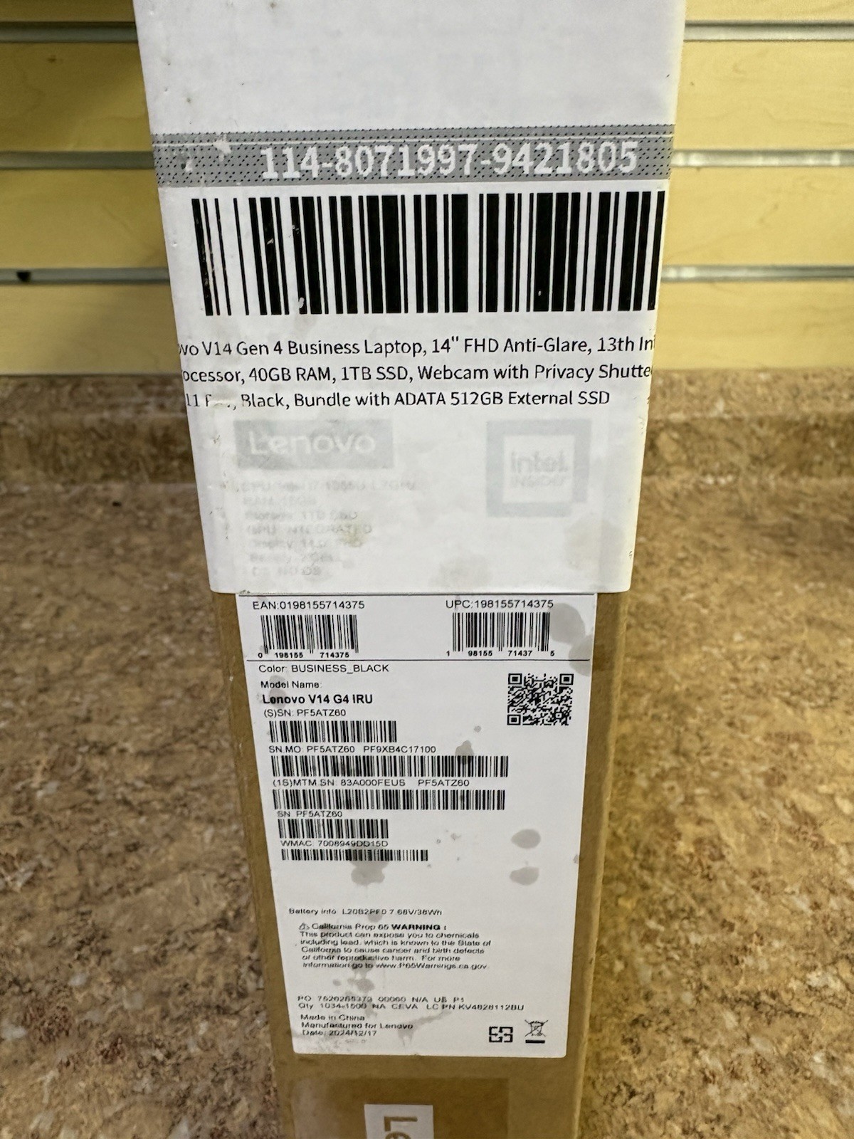 Lenovo V14 G4 14″ Ryzen 5 40GB RAM 1TB SSD W/ 512GB Ext. SSD & Carry Case *New*