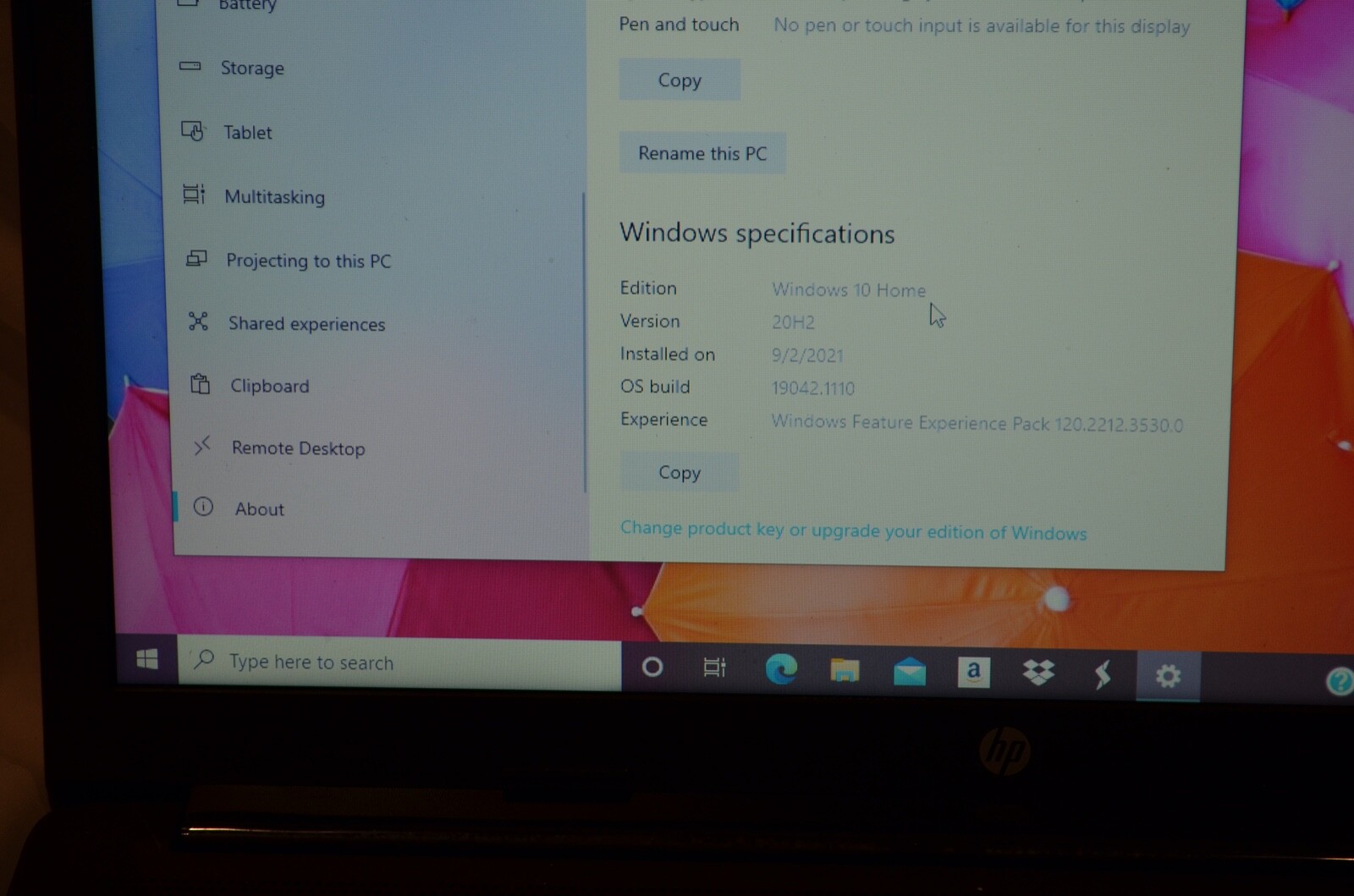 HP Pavilion Laptop db1xxx AMD Ryzen 3 8GB RADEON VEGA MOBILE Gfx 250gb EXCELLENT