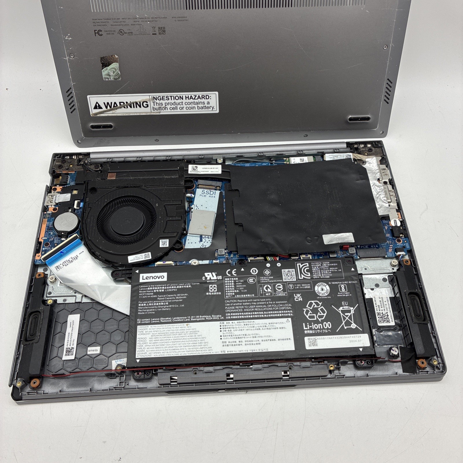 Lenovo Thinkbook 14 G7 Arp 14”Laptop Ryzen 7 7000 Series “NO POWER” (L91)