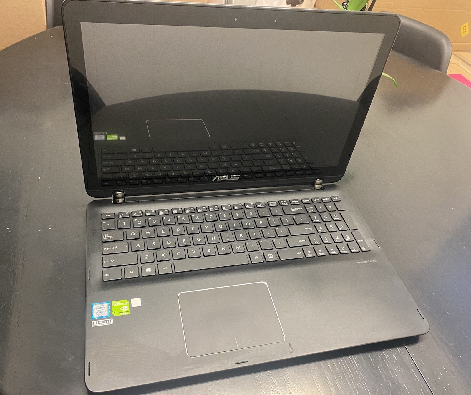 ASUS Q524 Laptop & HP OfficeJet Printer