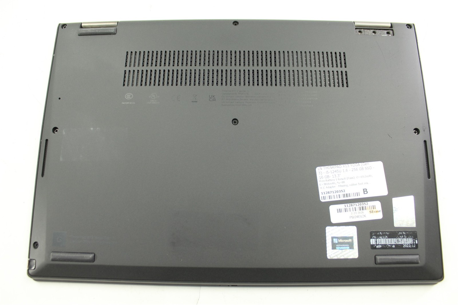 Lenovo ThinkPad X13 Yoga Gen 3 13.3″ i5-1245U 1.6GHz 256GB SSD 16GB RAM W11H