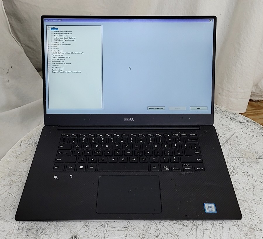 Dell Precision 5520 15.6″ Touch Laptop i7-7820HQ 2.9Ghz 8GB 512GB SEE NOTES