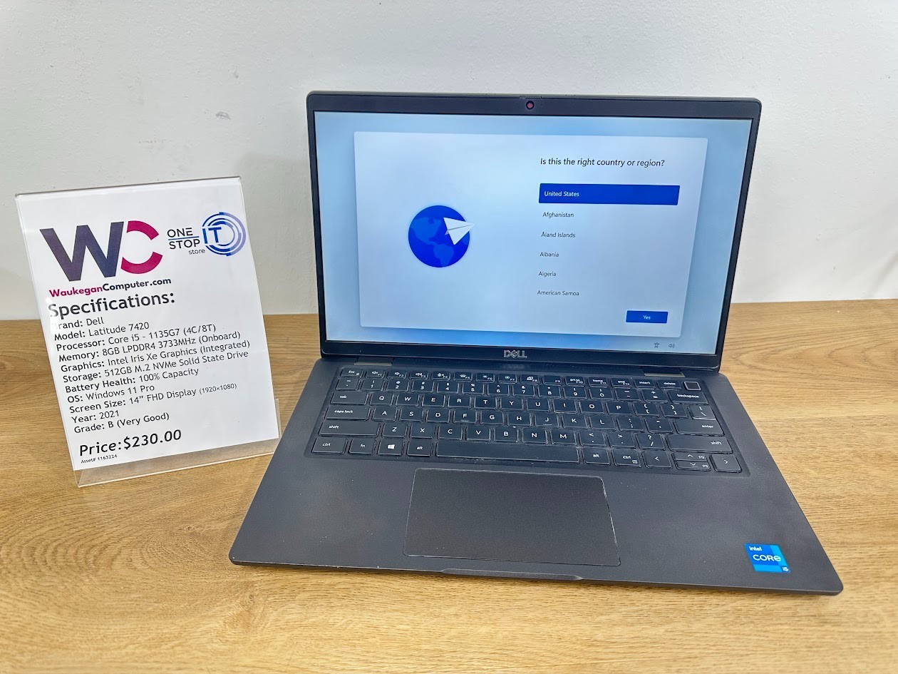 Dell Latitude 7420 Core i5 1135G7, 8GB LPDDR4, Intel Iris Xe, 512GB SSD 2021
