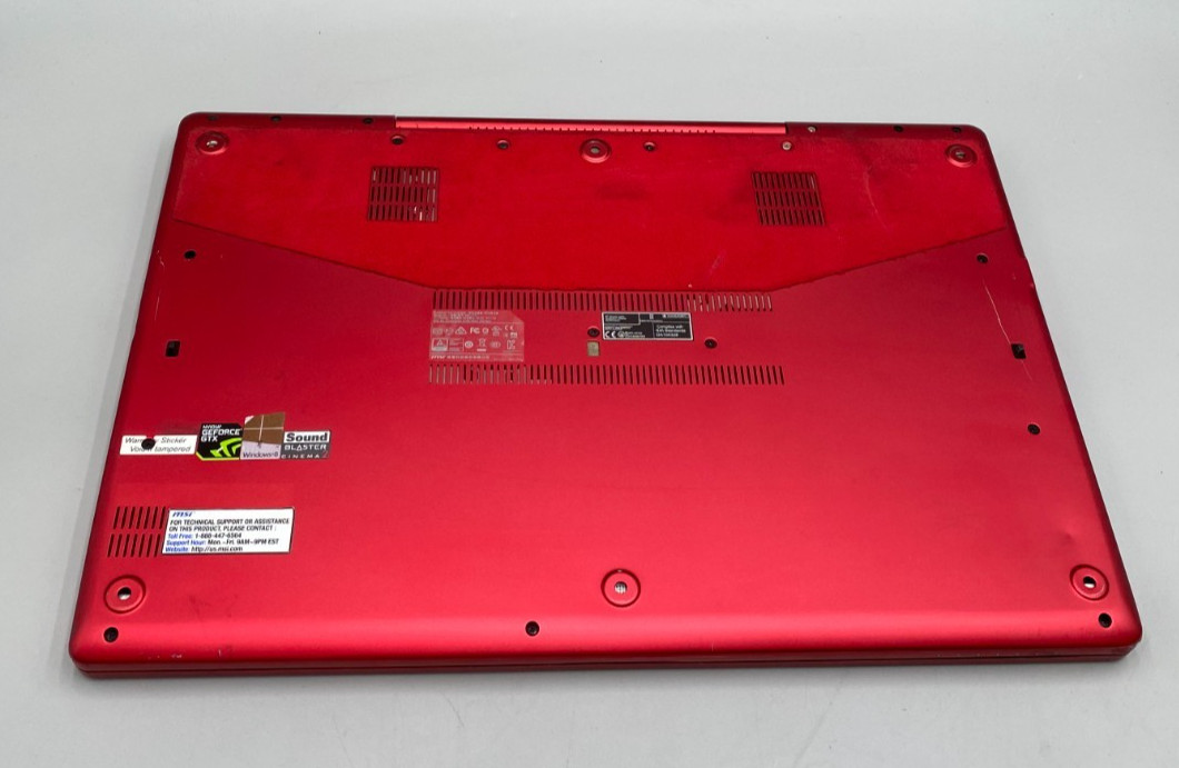 MSI MS-1773 17.3″ i7-4710HQ 2.5GHz 500GB SSD 16GB DDR3 Gaming Laptop Red C/READ