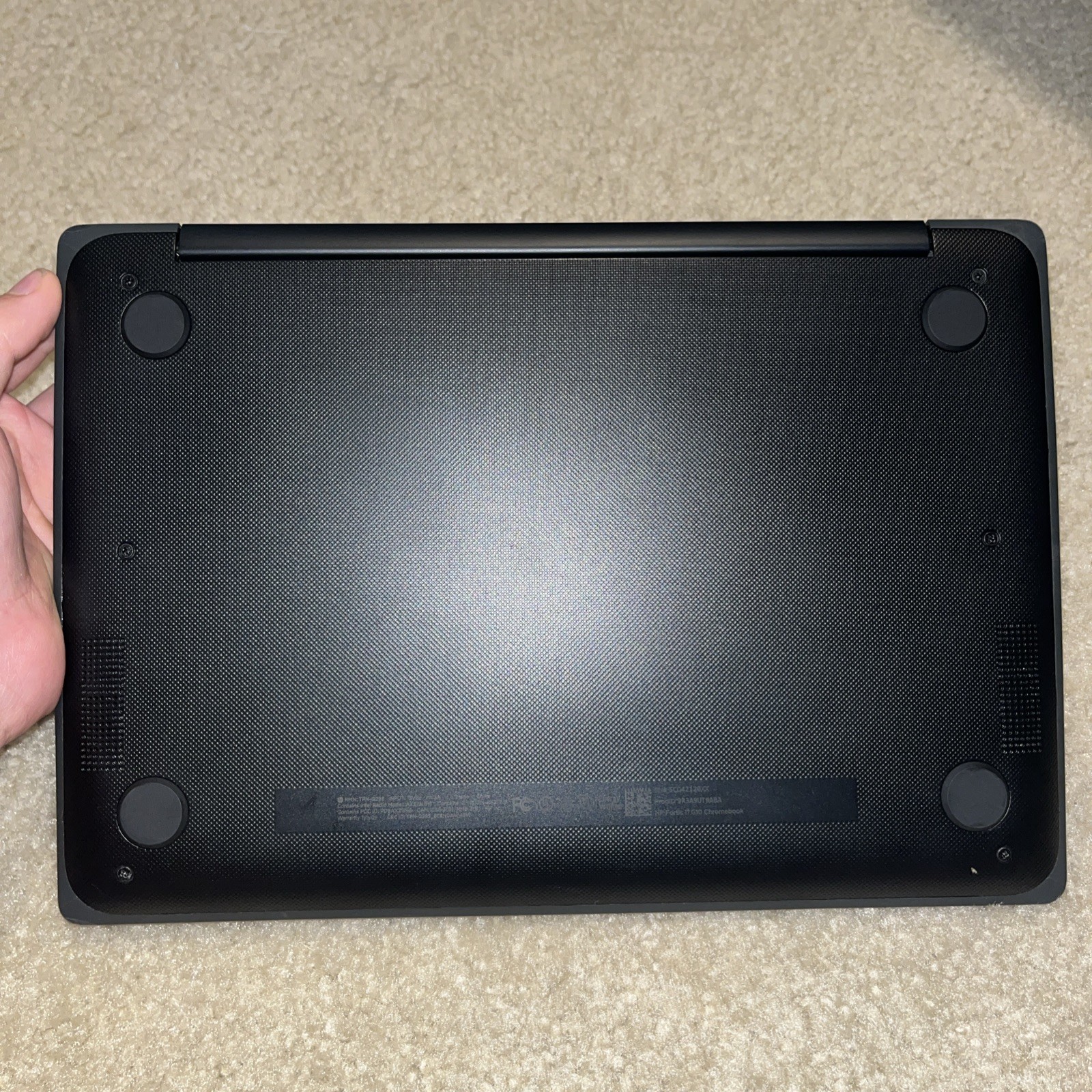 HP ChromeBook 11.6″ (32GB HDD, AMD A4, 2.40 GHz, 4GB) Laptop – Black…