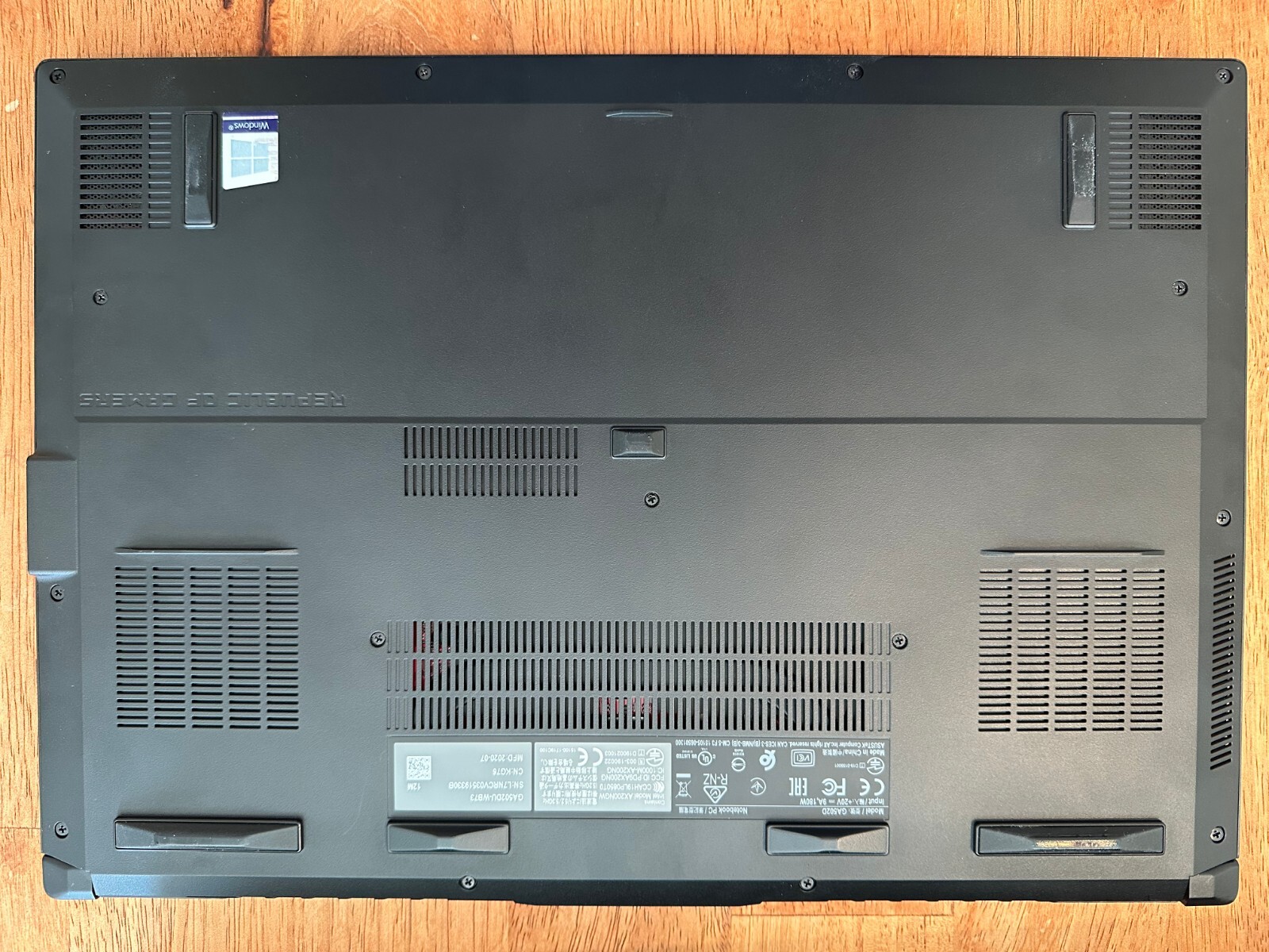 ASUS Zephyrus 15.6″ 120Hz (AMD Ryzen 7 3.70GHz, 24GB RAM, 1 TB SSD, GTX 1660Ti)