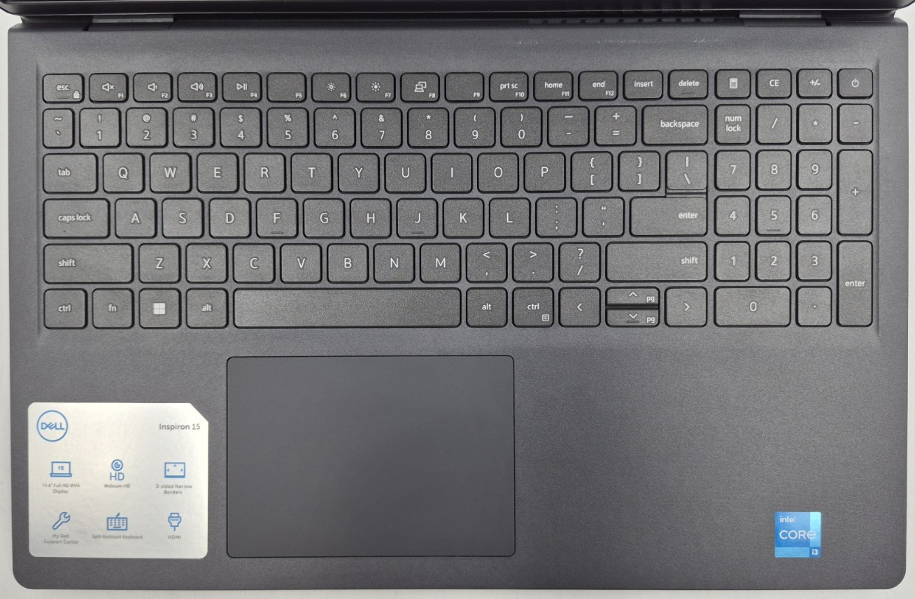 Dell Inspiron 15 3520 Laptop i3-1215U 1.20GHz 8GB RAM 256GB NVMe W11P