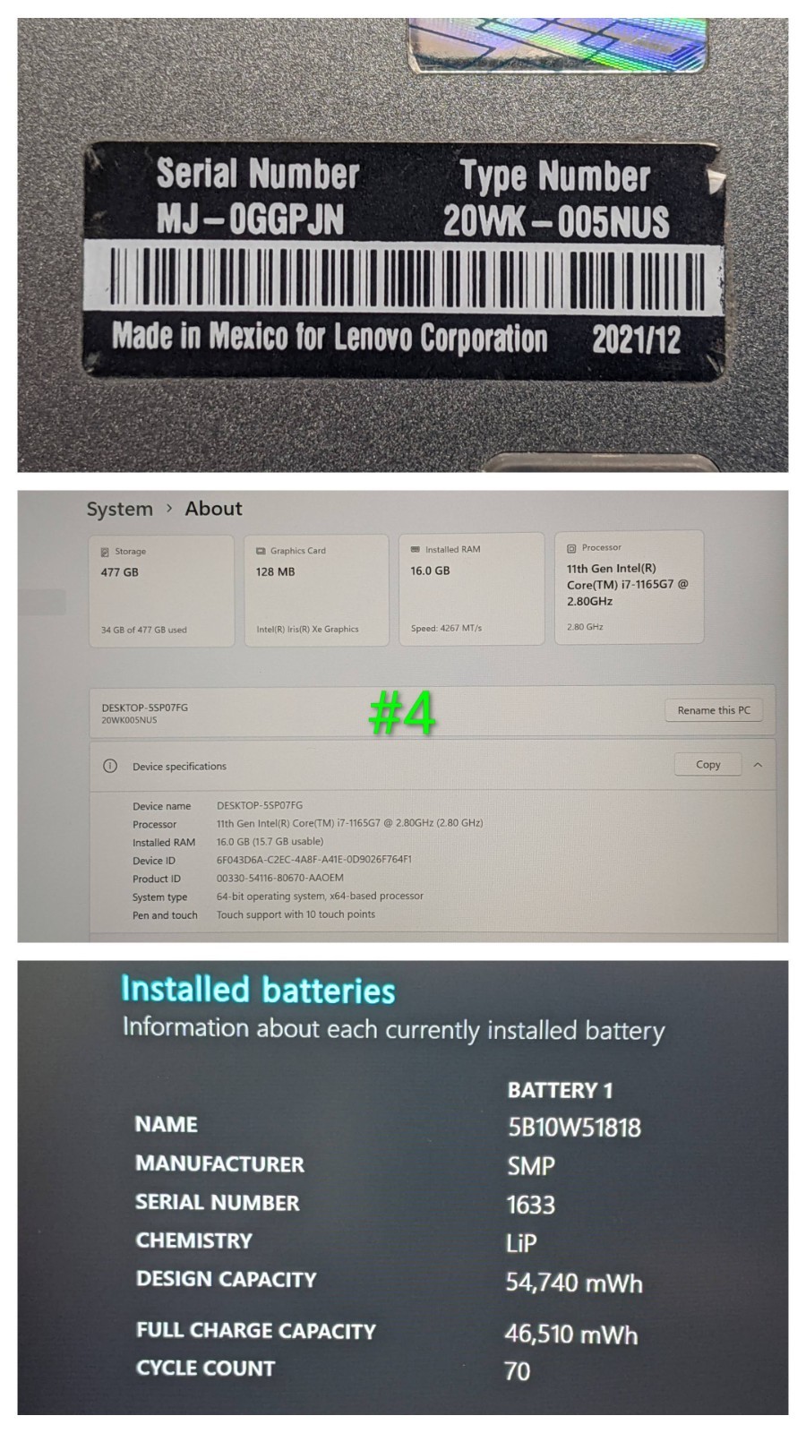 Lenovo ThinkPad X13 Gen 2i 13.3″WUXGA TOUCH i7-1165G7 2.8GHz 16GB 512GB SSD +PA