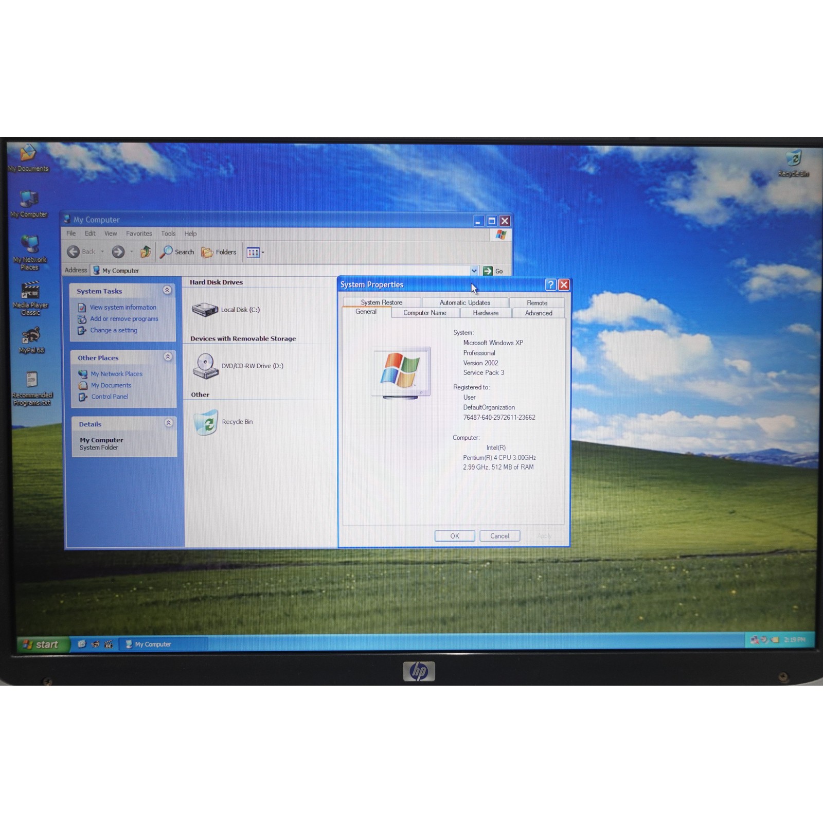 HP Pavilion ZD7000 17in Intel P4 3GHz 512mb 40GB Win XP Retro Gaming HP Charger