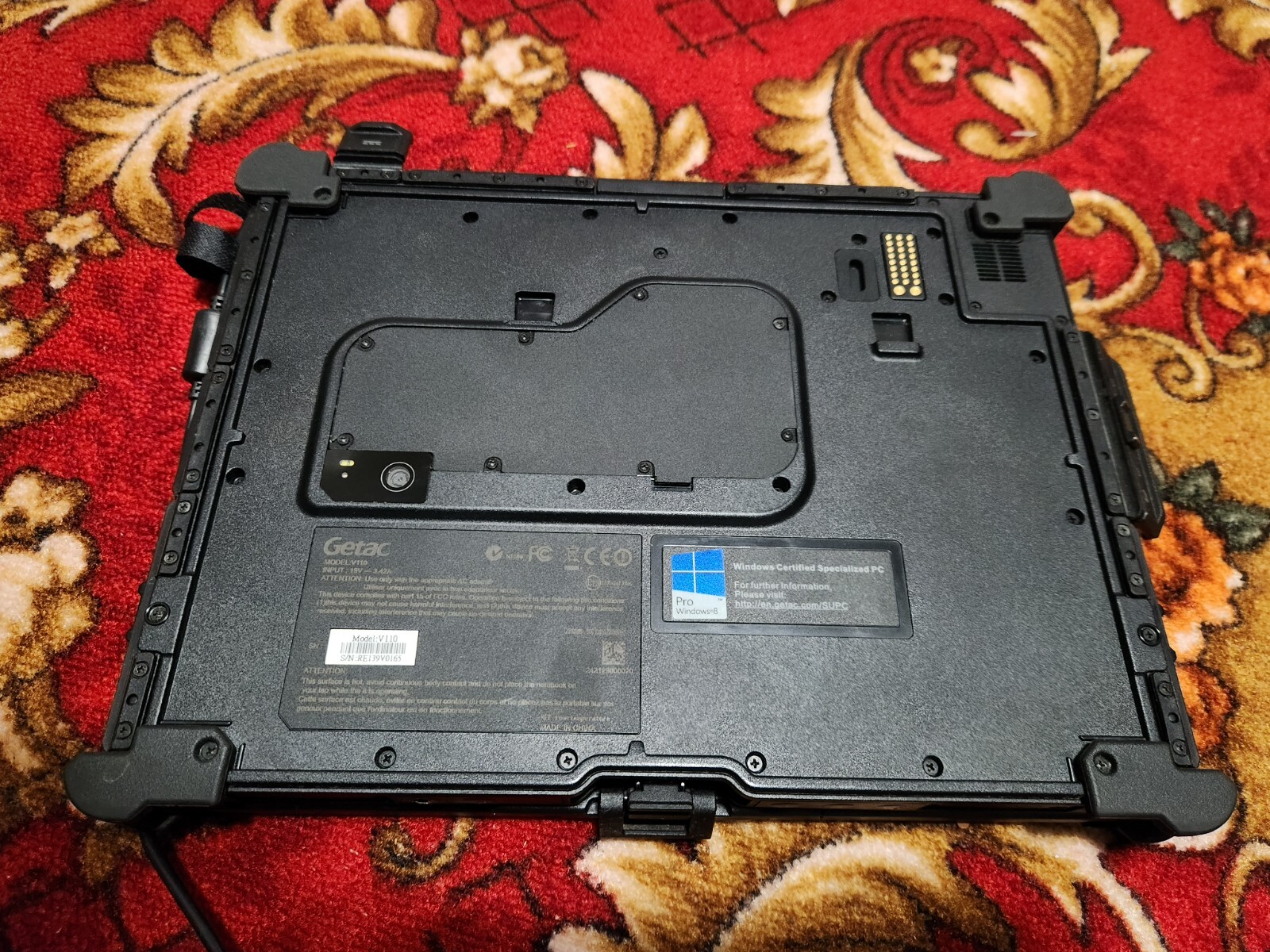 GETAC V110 CORE i5-4300U + 128gb SSD m.2 + caddy + 2x batteries + Charger