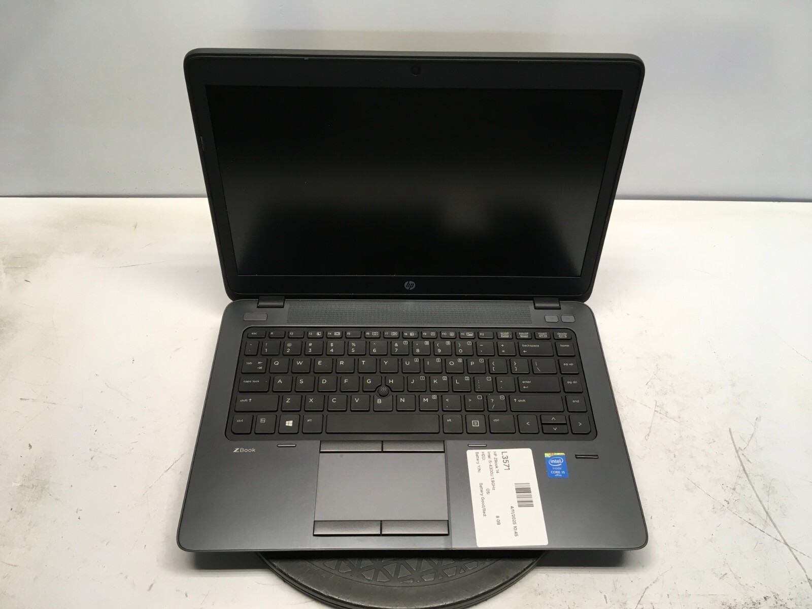 HP ZBook 14 Intel i5-4300U 1.9GHz 8 GB NO HDD