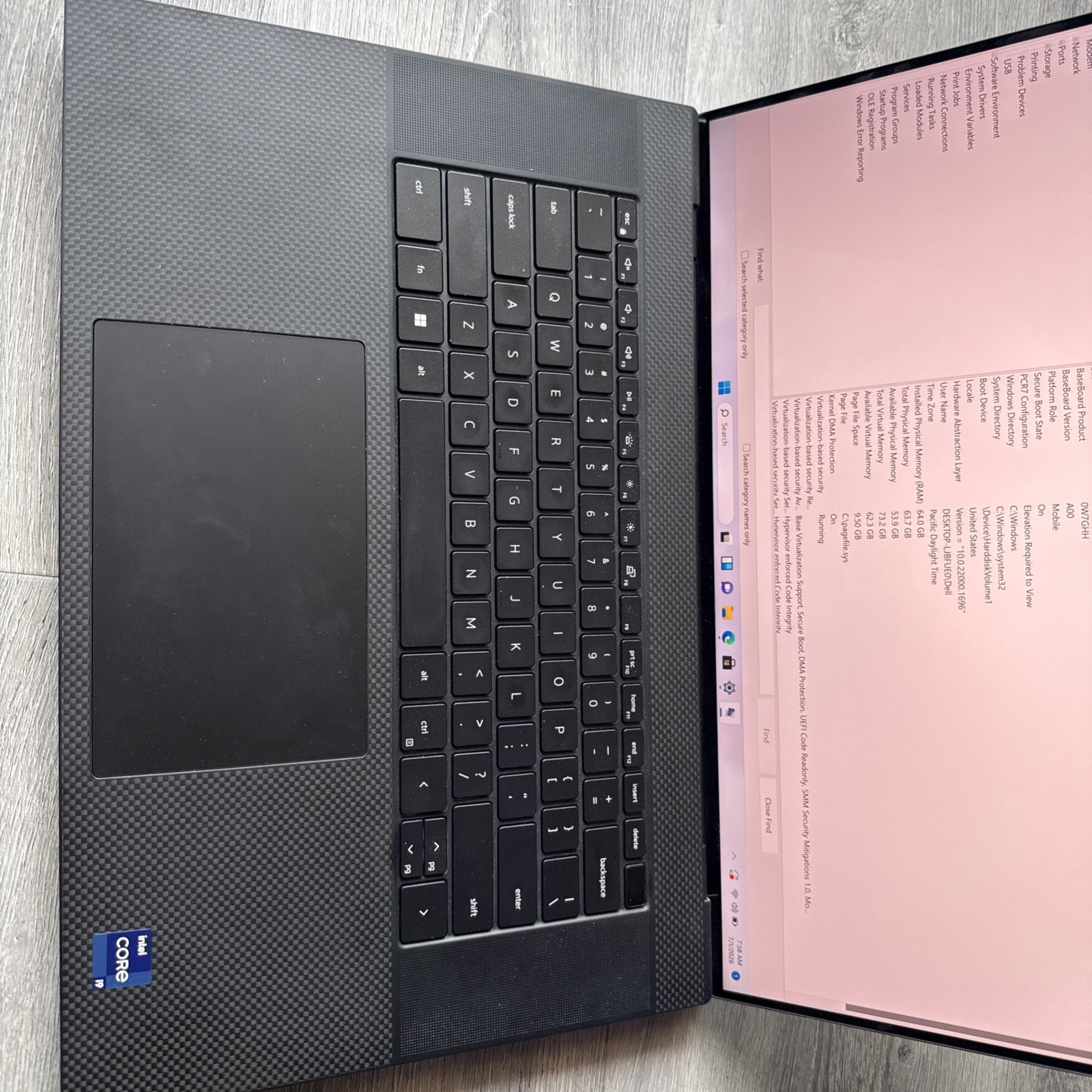 Dell XPS 17 9720 Intel i9-12900HK, 64GB RAM, 2TB SSD, NVidia GeForce RTX 3060