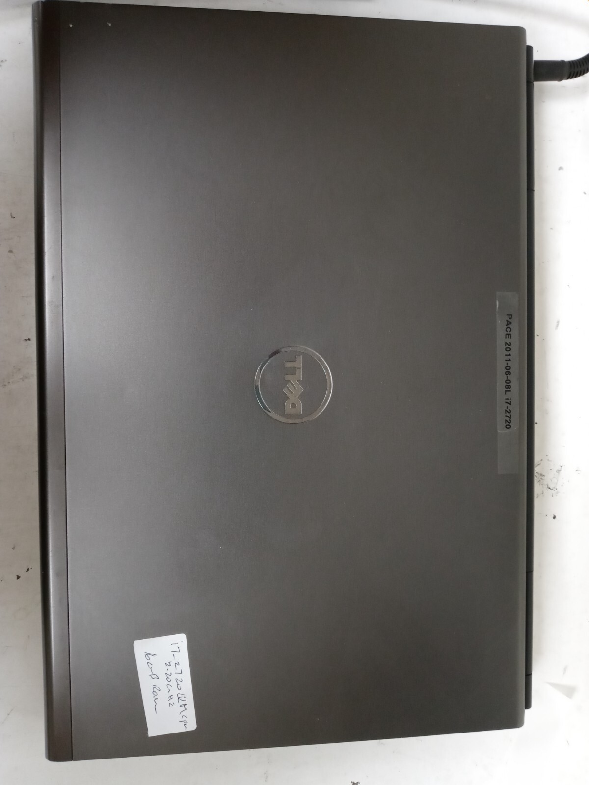 DELL PRECISION M4600 INTEL CORE I7-2720QM 2.20GHZ 16GB RAM NO HDD NO ADAPTER
