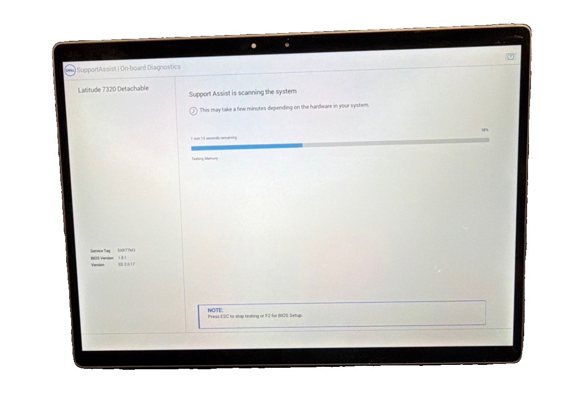 Dell Latitude 7320 Detachable Laptop i5-1140G7 @ 1.10GHZ 8GB RAM 256 SSD