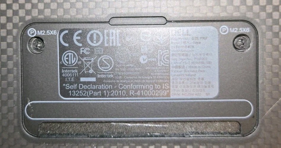 Dell Precision M3800 i7 16GB 256GB SSD K1100M Touch Win10 Pro AC Power Supply