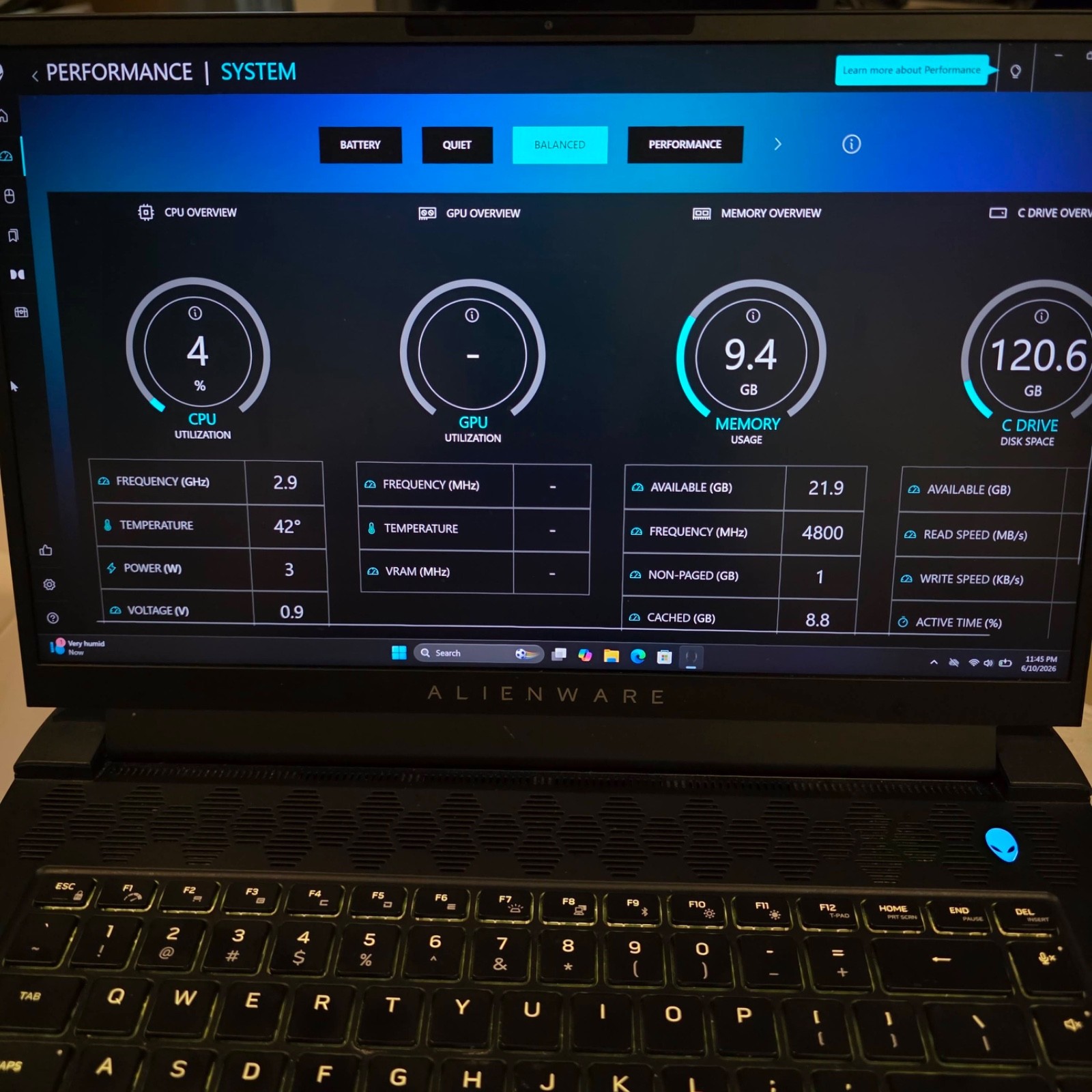 Alienware M15 R7 240Hz 1440P Ryzen 9 6900HX 32GB 1TB RTX 3080Ti 150W 16G DDR6