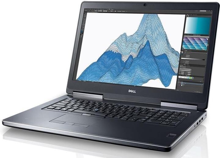 Workstation DELL 7710 i7-QUAD 4TB (NVMe + SSD) 64GB 17.3 ” FHD Quadro 4GB Dock