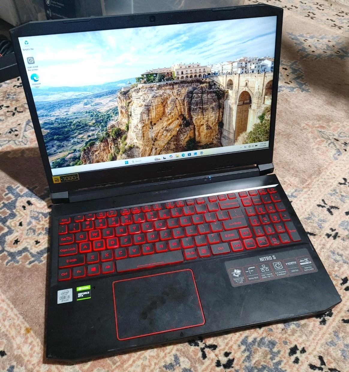 Acer Nitro 5 N20C1 Gaming Laptop i5-11400H, 8GB RAM, 256GB SSD, GTX 1650, Win11