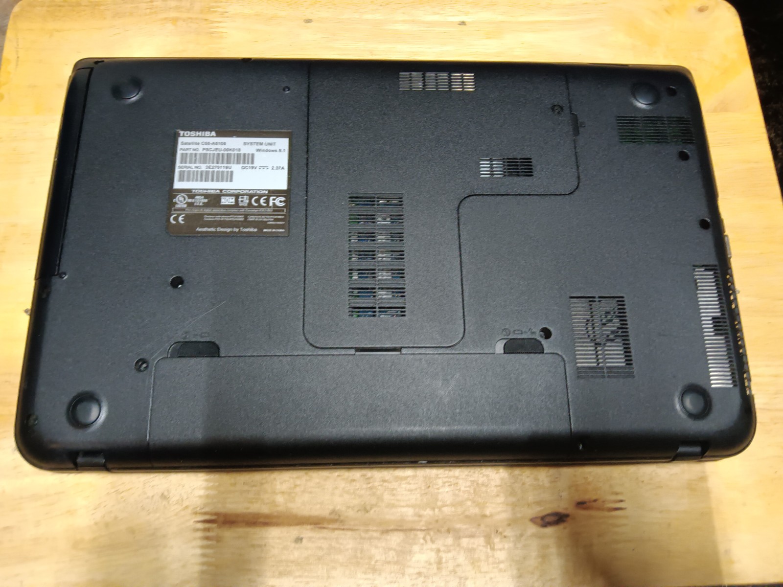 Toshiba C55-A5105/Celeron N2820 2.13ghz/4gb/320gb/Windows 10 Home/Webcam/BT/15.6
