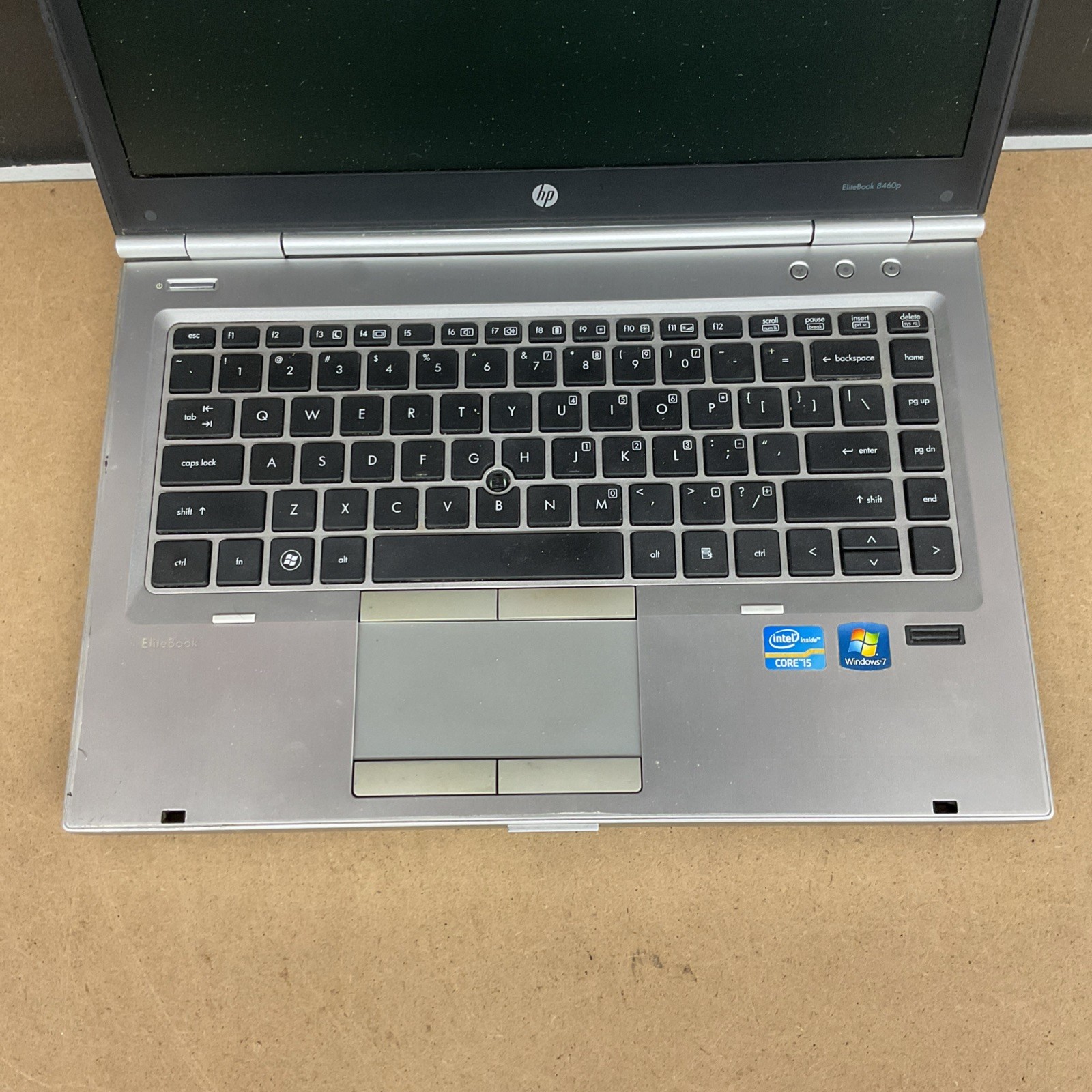 HP EliteBook 8460p Laptop Intel Core i5 Windows Silver – Broken Untested