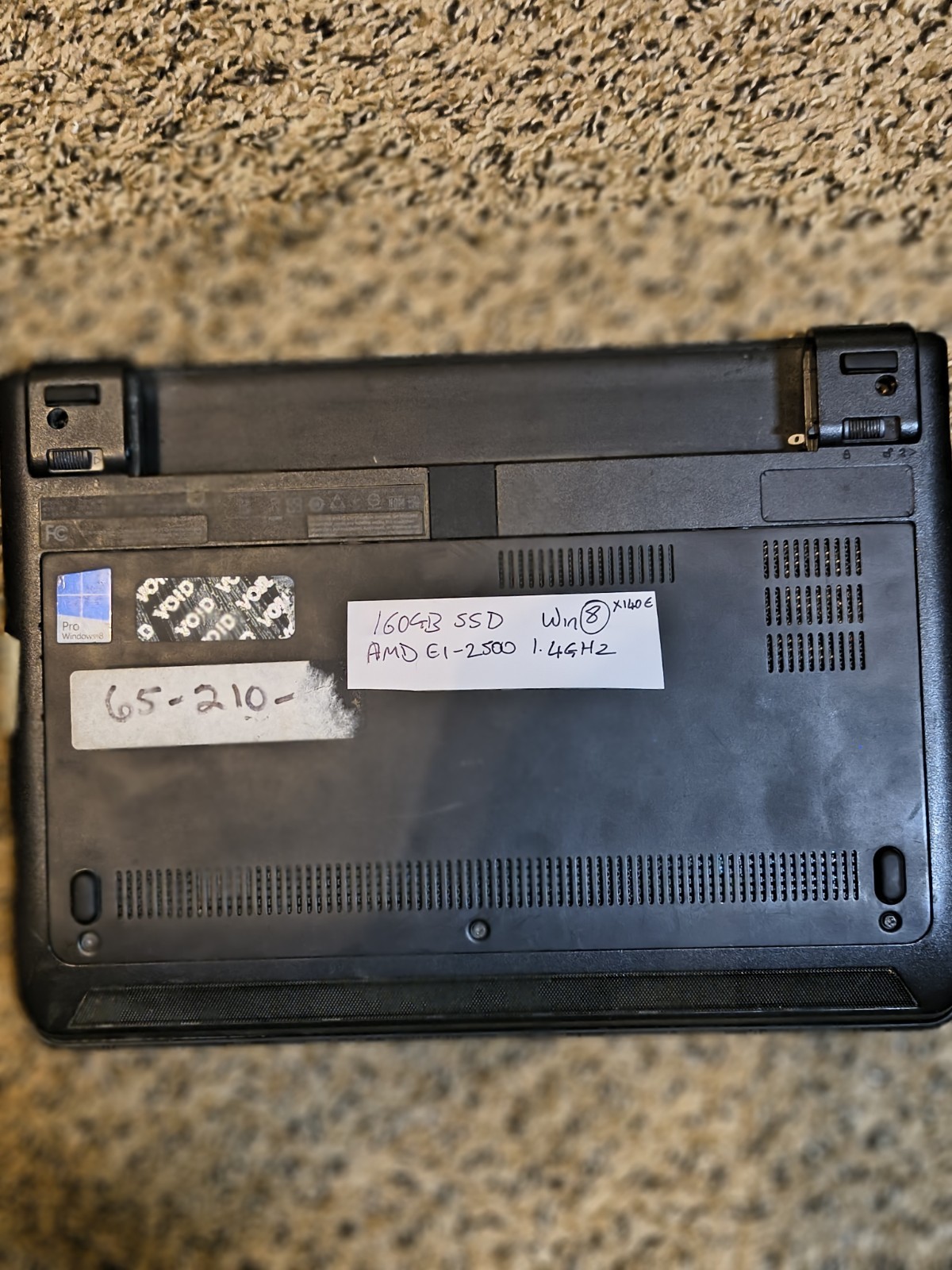 Lenovo X131e 2GB 160GB SSD Windows 8 Parts Or Repair