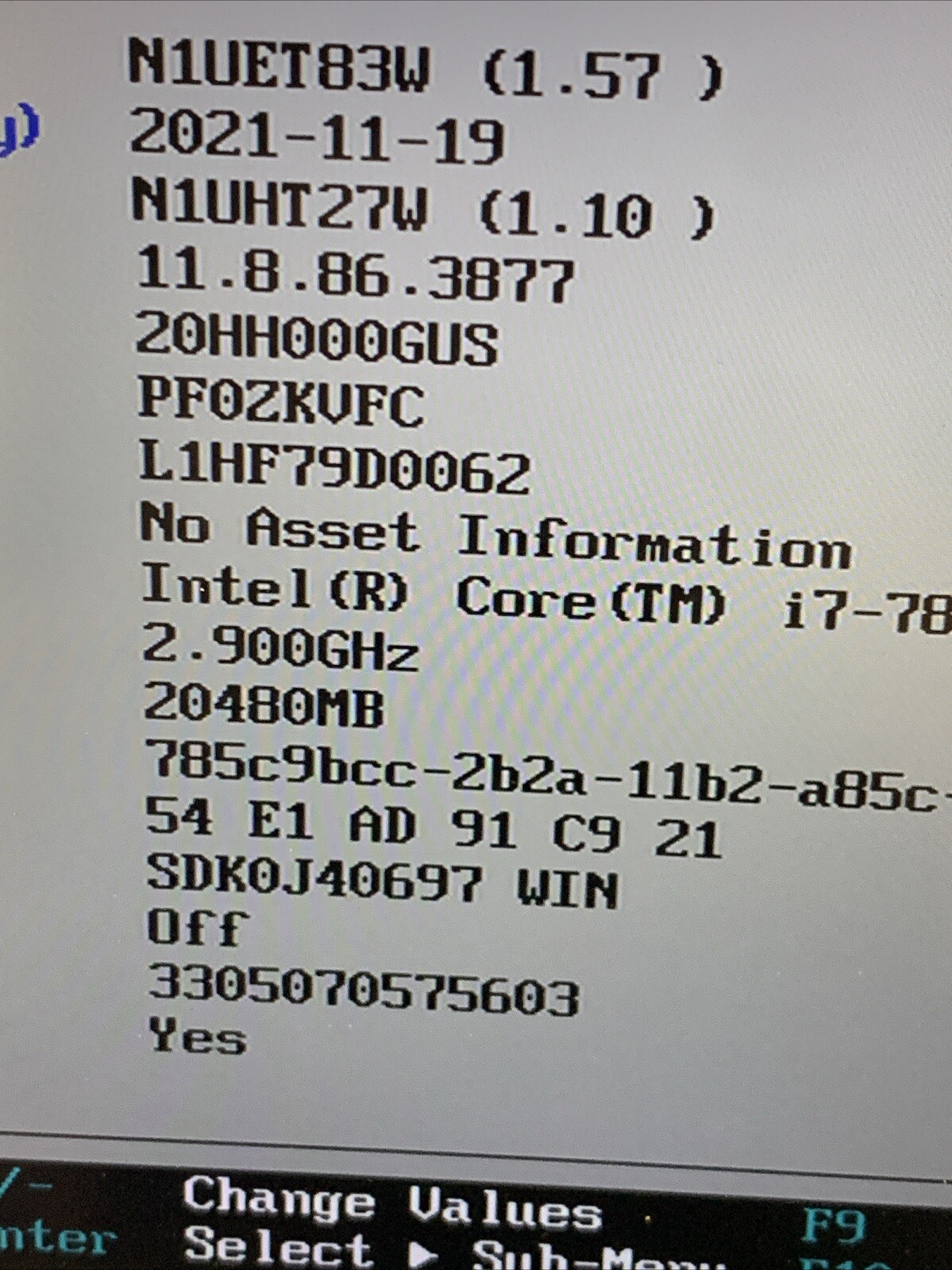 For parts or repair! Lenovo ThinkPad P51 i7-7820HQ 2.9GHz 20GB or 4GB RAM No HDD