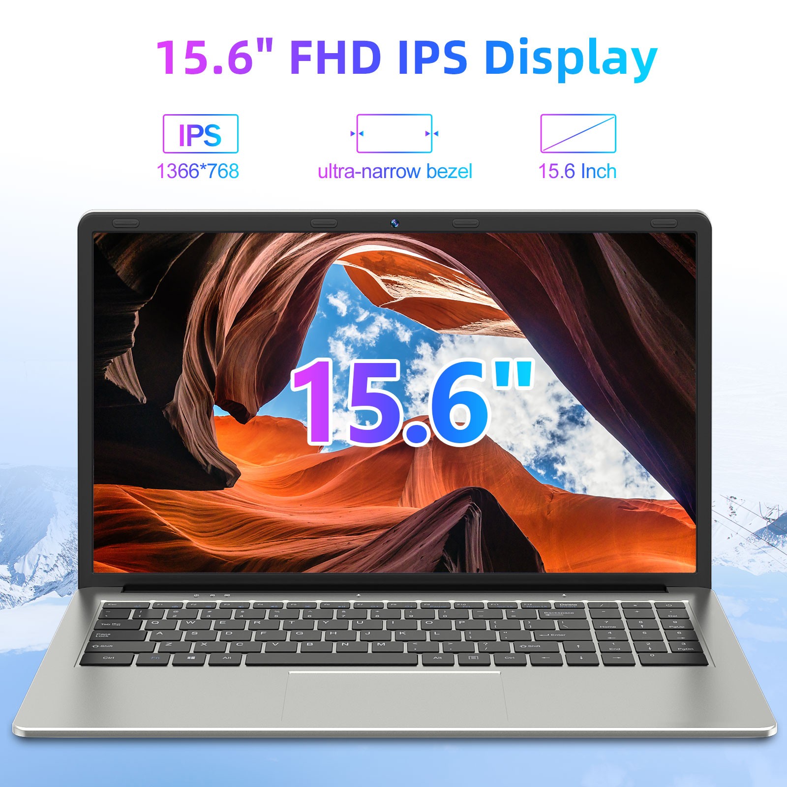 SGIN 15.6/17.3 inch Laptop 128GB 256GB 512GB SSD Intel Celeron WIFI Windows 11