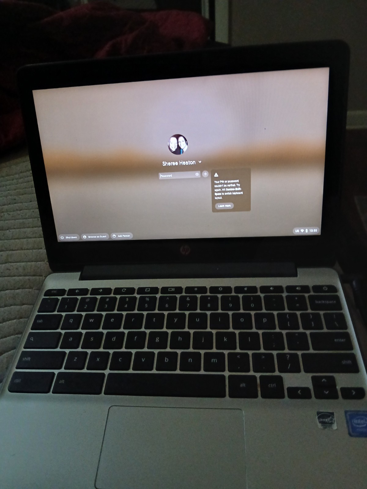 HP Chromebook 11.6in Intel Celeron Chrome OS Built-in Webcam Black/Silver