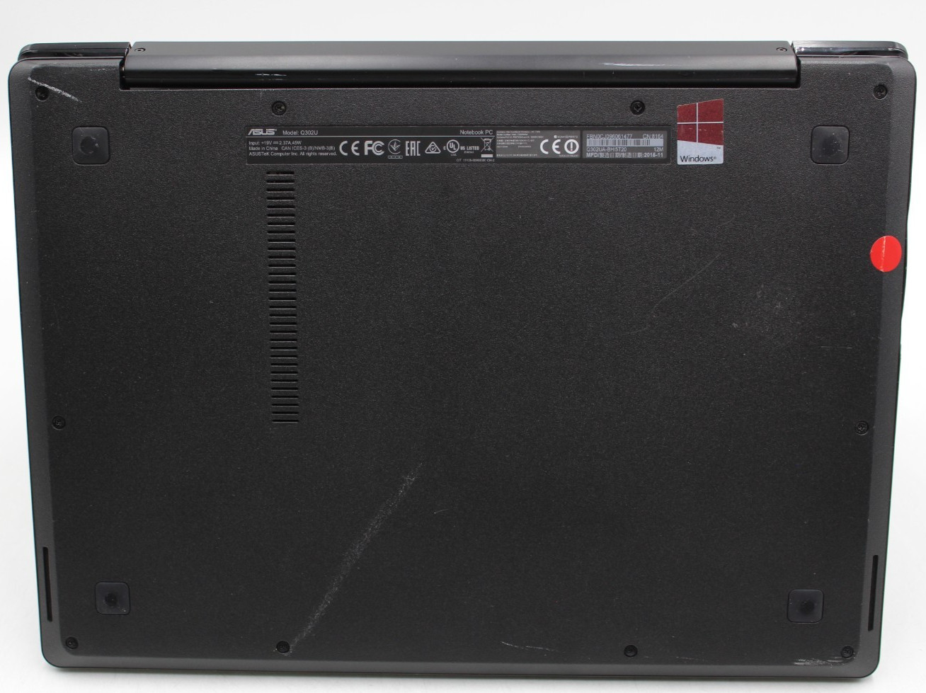 ASUSTek Q302UA 13.2in 1 TB HD 6 GB RAM i5-6200U 30 day warranty No OS