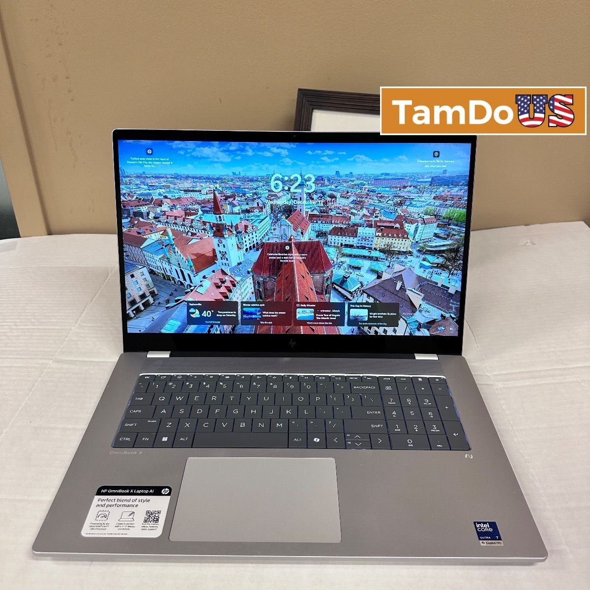 HP OmniBook X 17 Laptop, 17″ Touchscreen, Ultra 7 256V, 16GB, 1TB SSD *Pls READ*