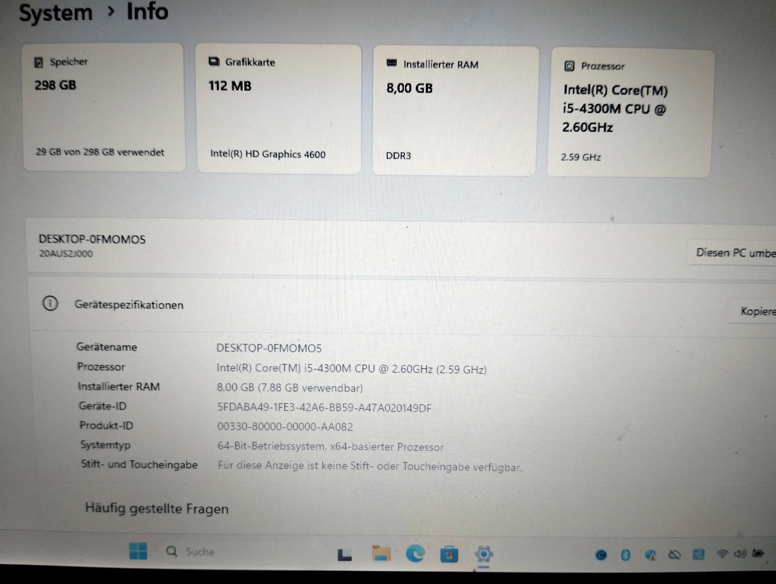 Lenovo ThinkPad L540 – Intel I5 2(4)x2.60GHz – 8GB RAM