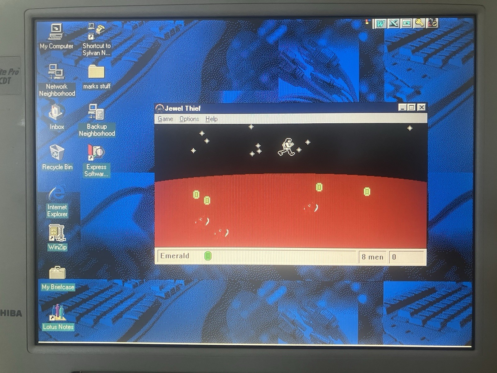 Toshiba Satellite Pro 410CDT Laptop Windows 95 w/External FDD UPGRADED HDD & RAM