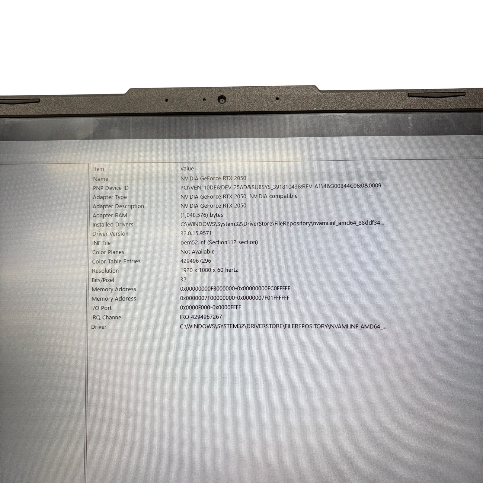 ASUS TUF FA706N Ryzen 7 7435H 3.1GHz 8GB RAM 512GB SSD RTX 2050 17.3″ Display