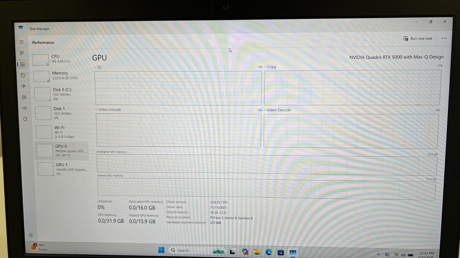 Lenovo ThinkPad P15 Gen 1 15.6″ Xeon W-10855M 32GB 2TB SSD RTX 5000