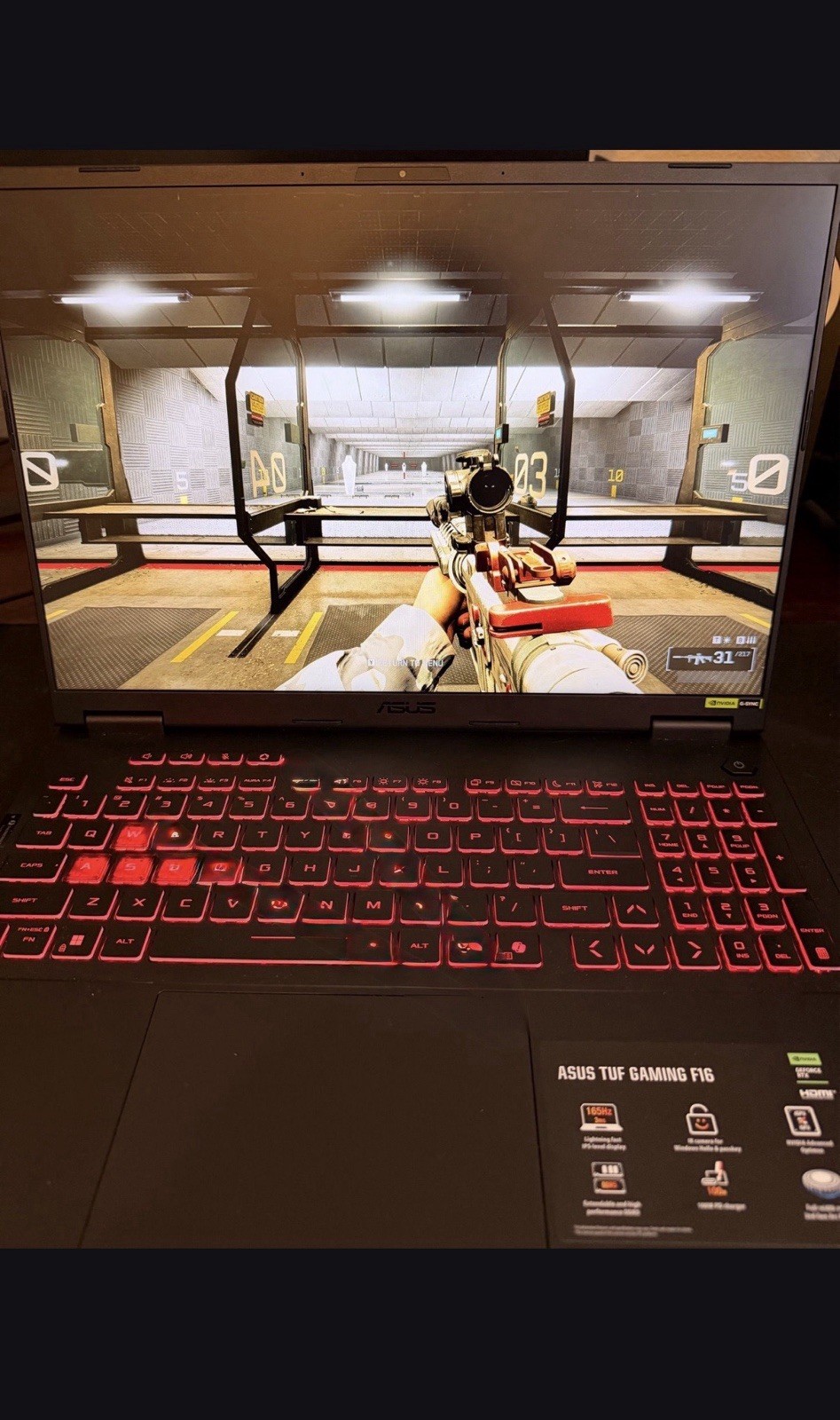 ASUS TUF Gaming F16 i7-14650HX, 32GB ram, RTX 5060, 1TB SSD, Win11