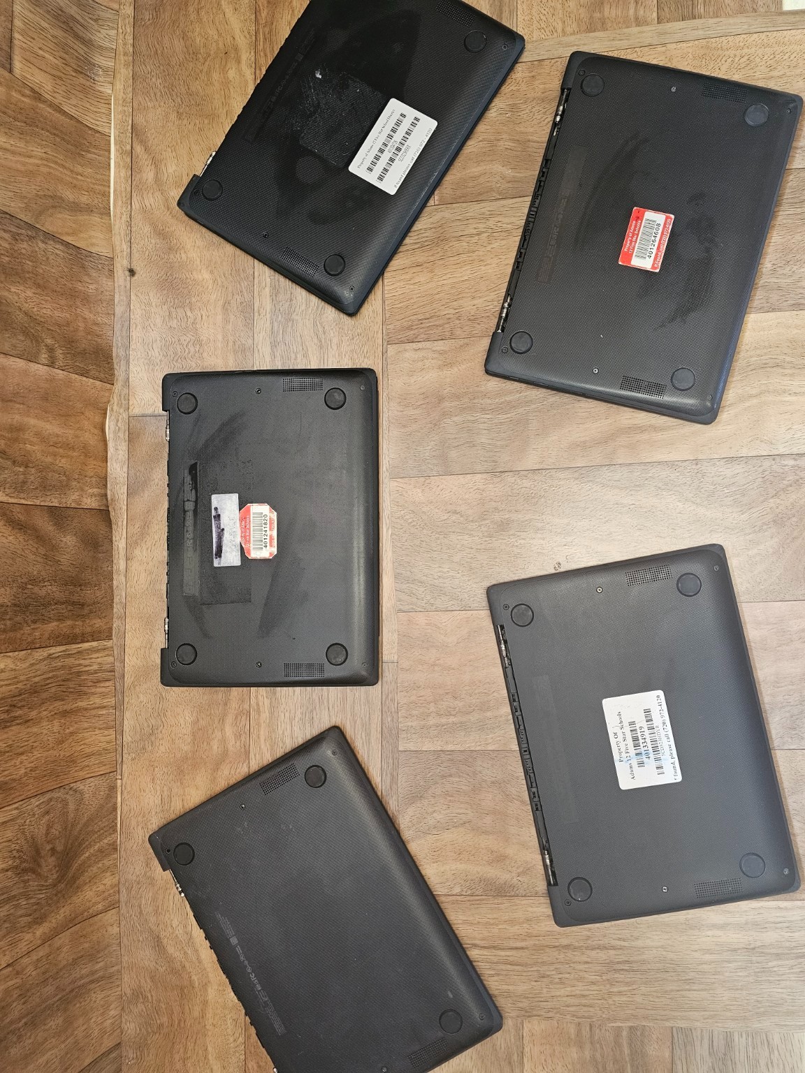Lot of 5 HP Chromebook 11 G9 EE 11MK 11.6″ 4GB 32GB Parts Repair AS-IS